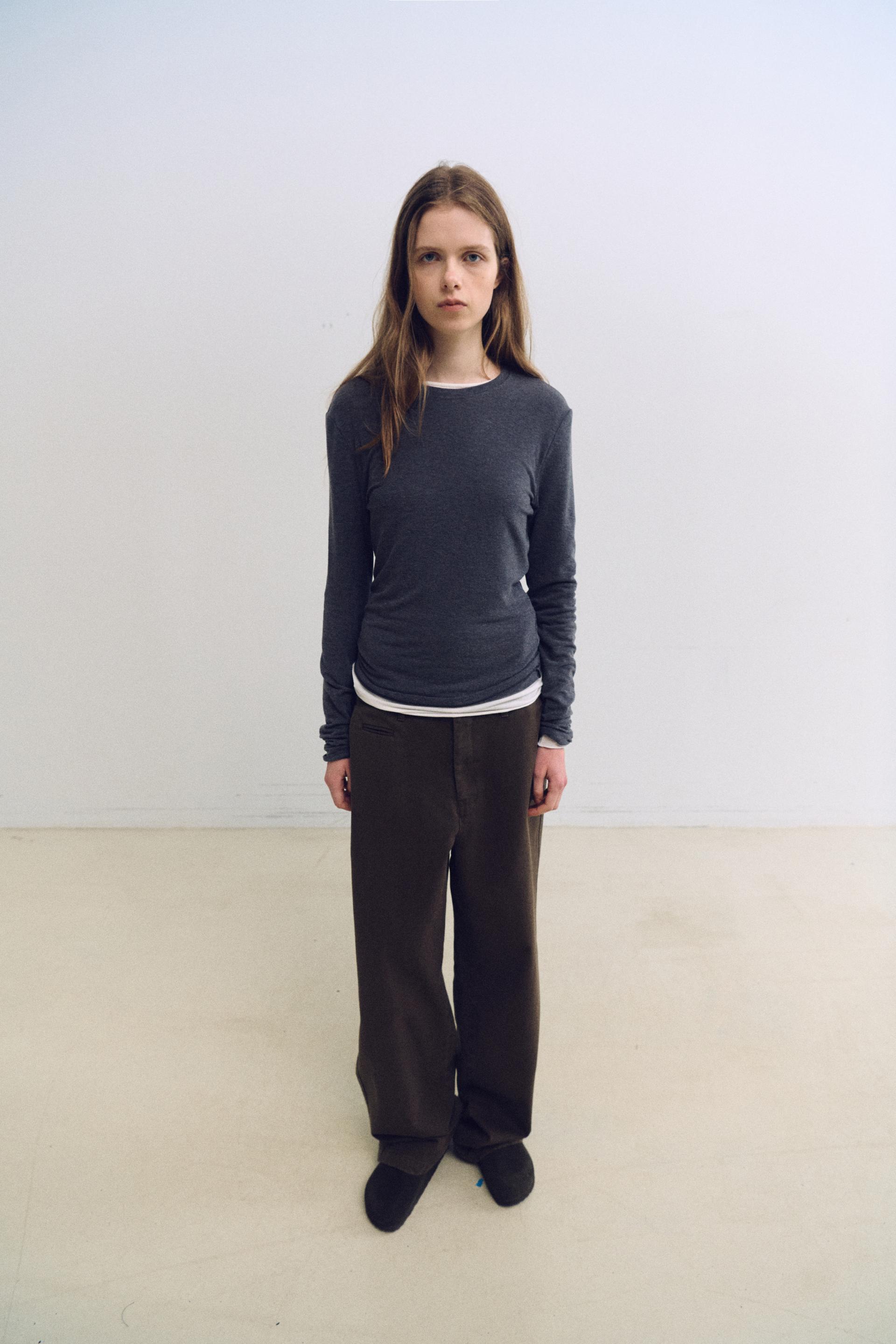 bare long sleeve wool tee (5 colors)