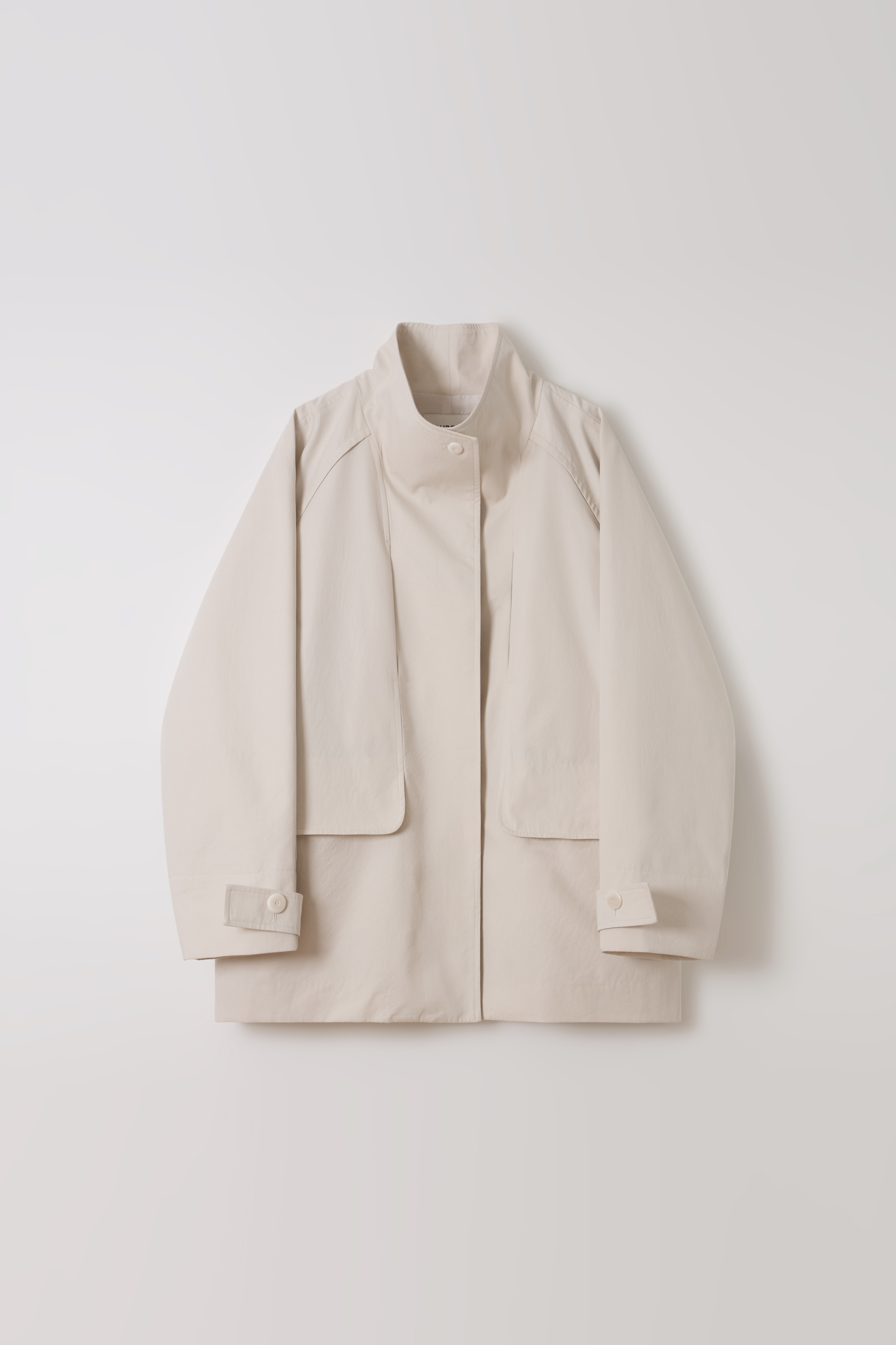[7차 재입고] vent half trench coat (ivory)