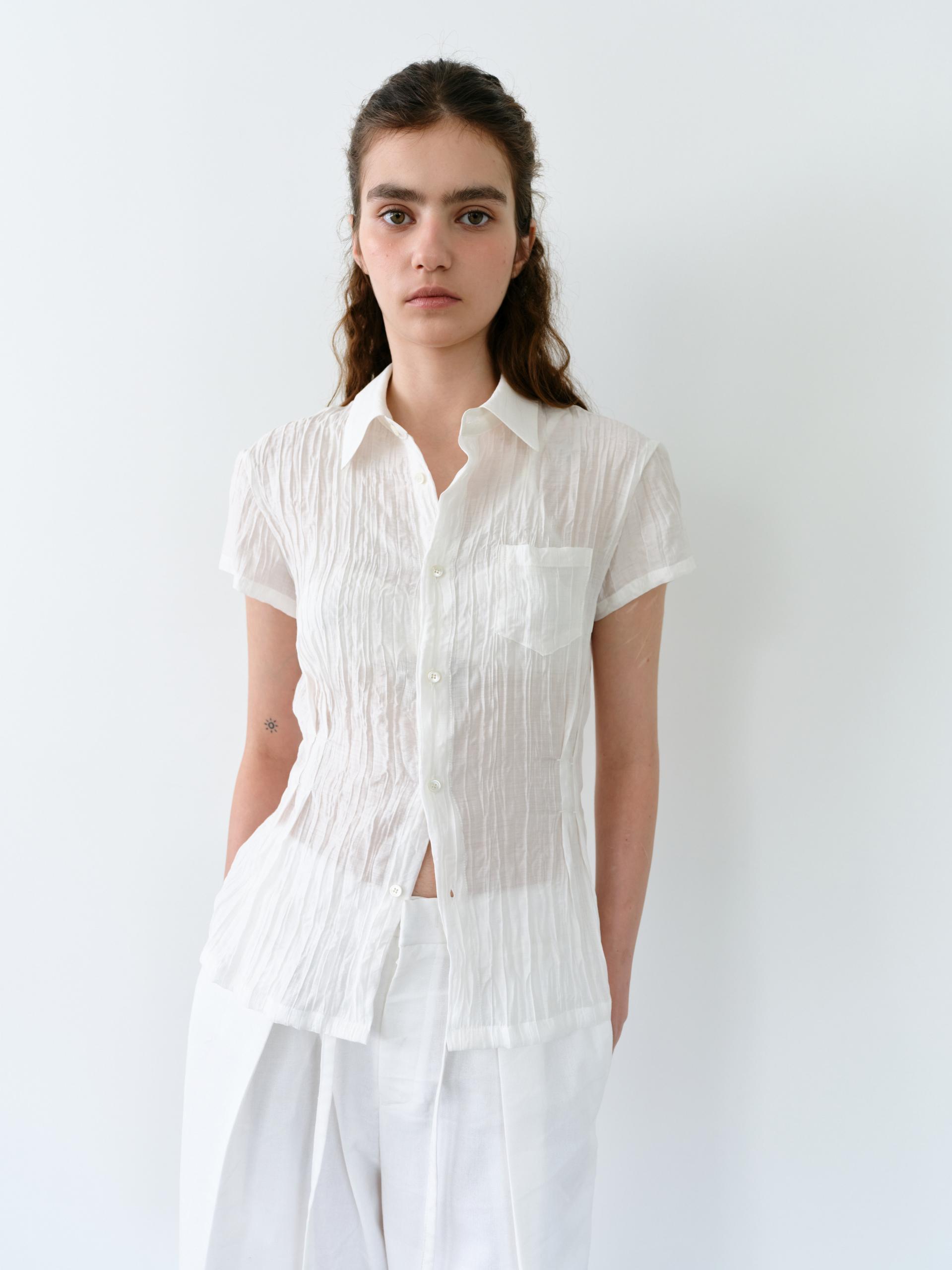 ripple half shirts (ivory)
