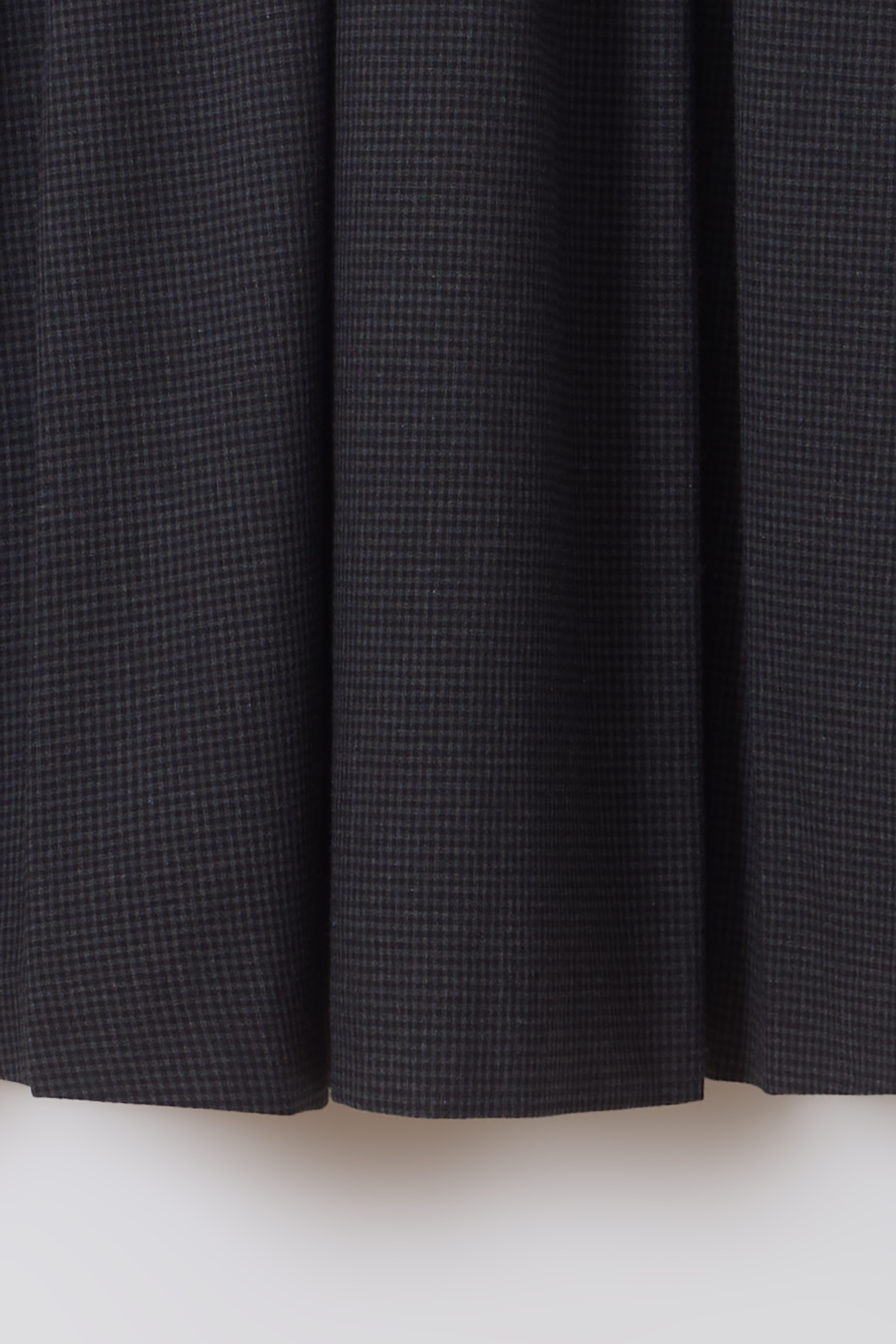 [2차 재입고] asym pleats skirt (check grey)
