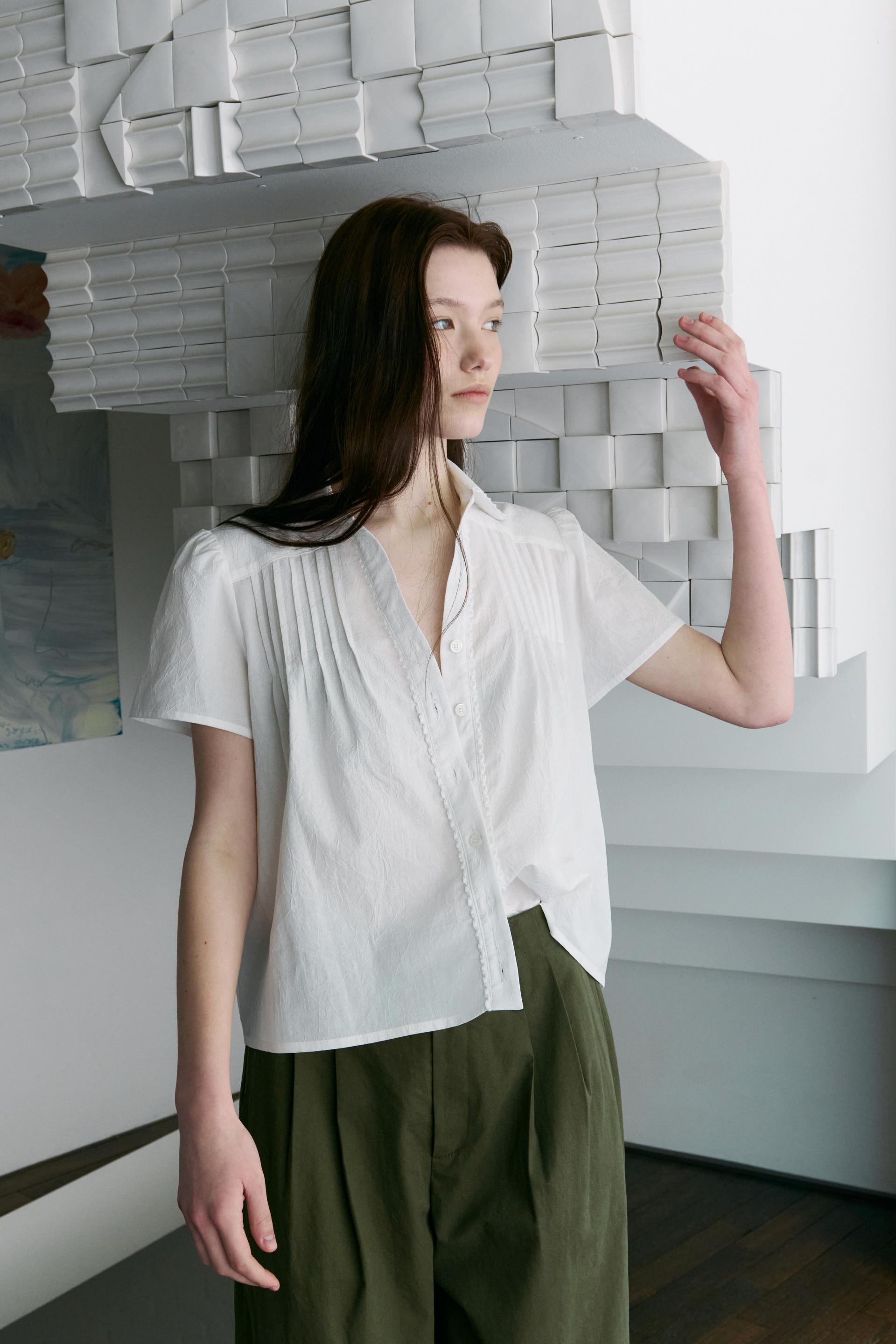 [4차 재입고] lace cap blouse (white)