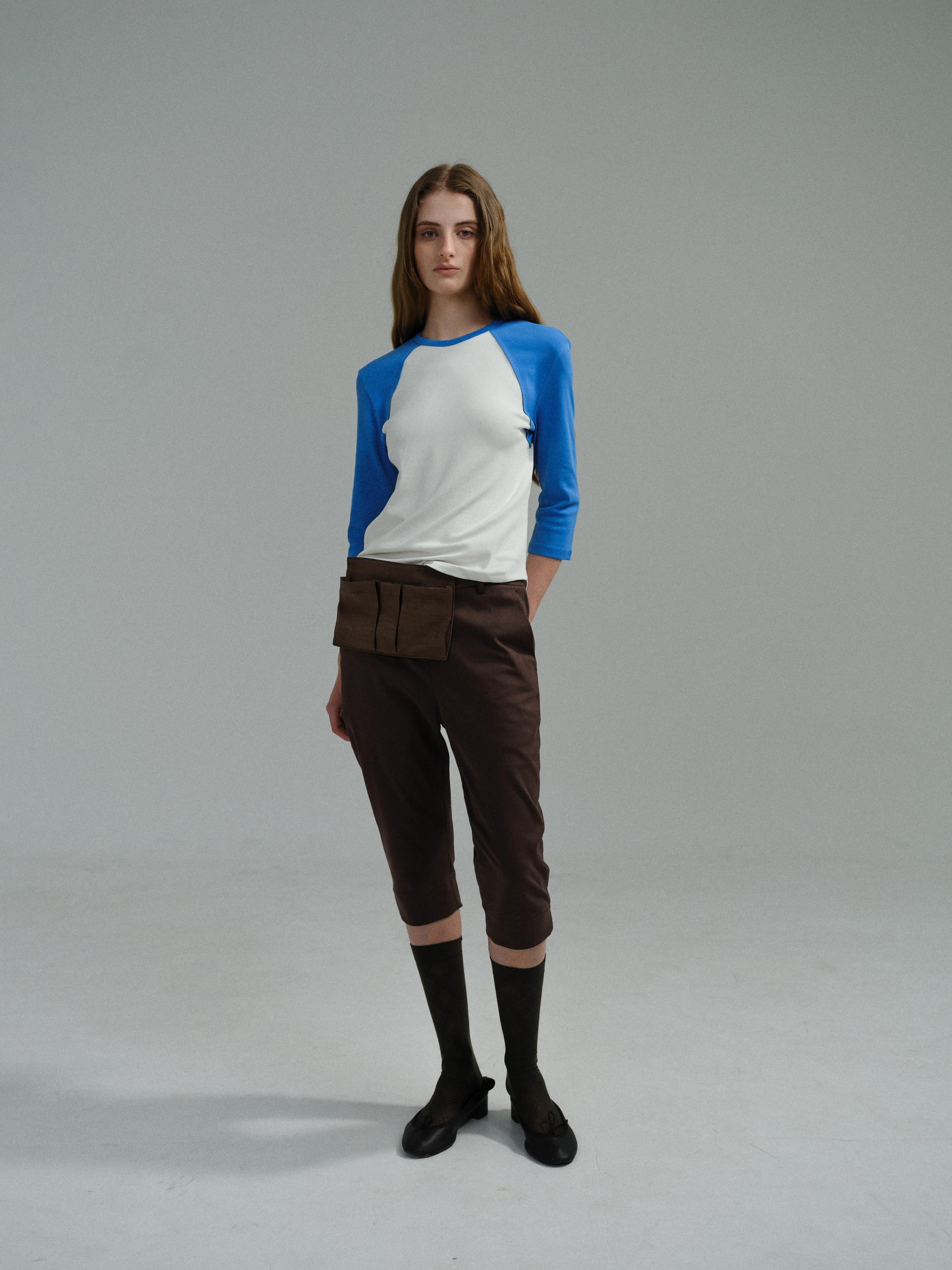 raw raglan t-shirt (blue)
