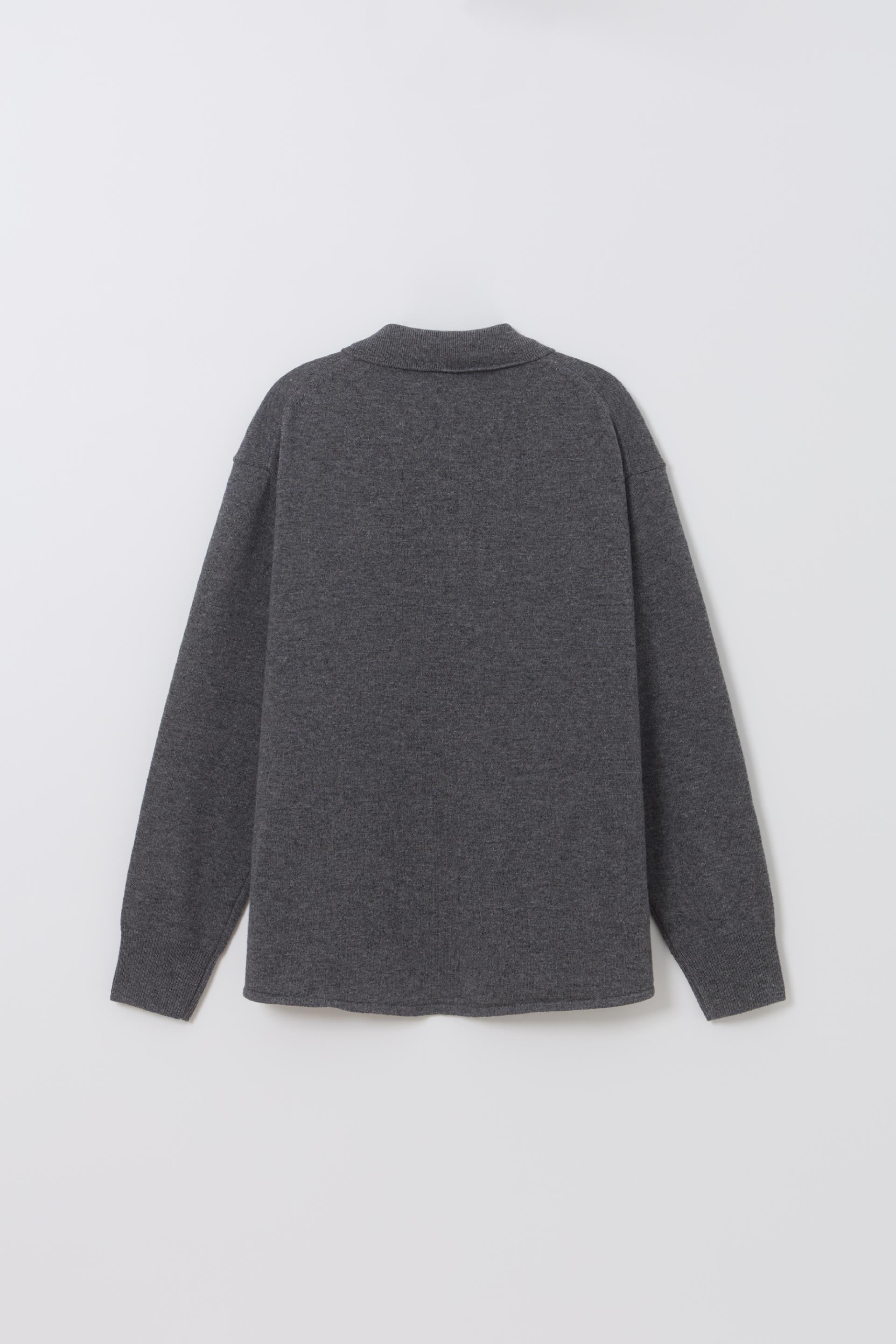 shirts pocket knit (charcoal)