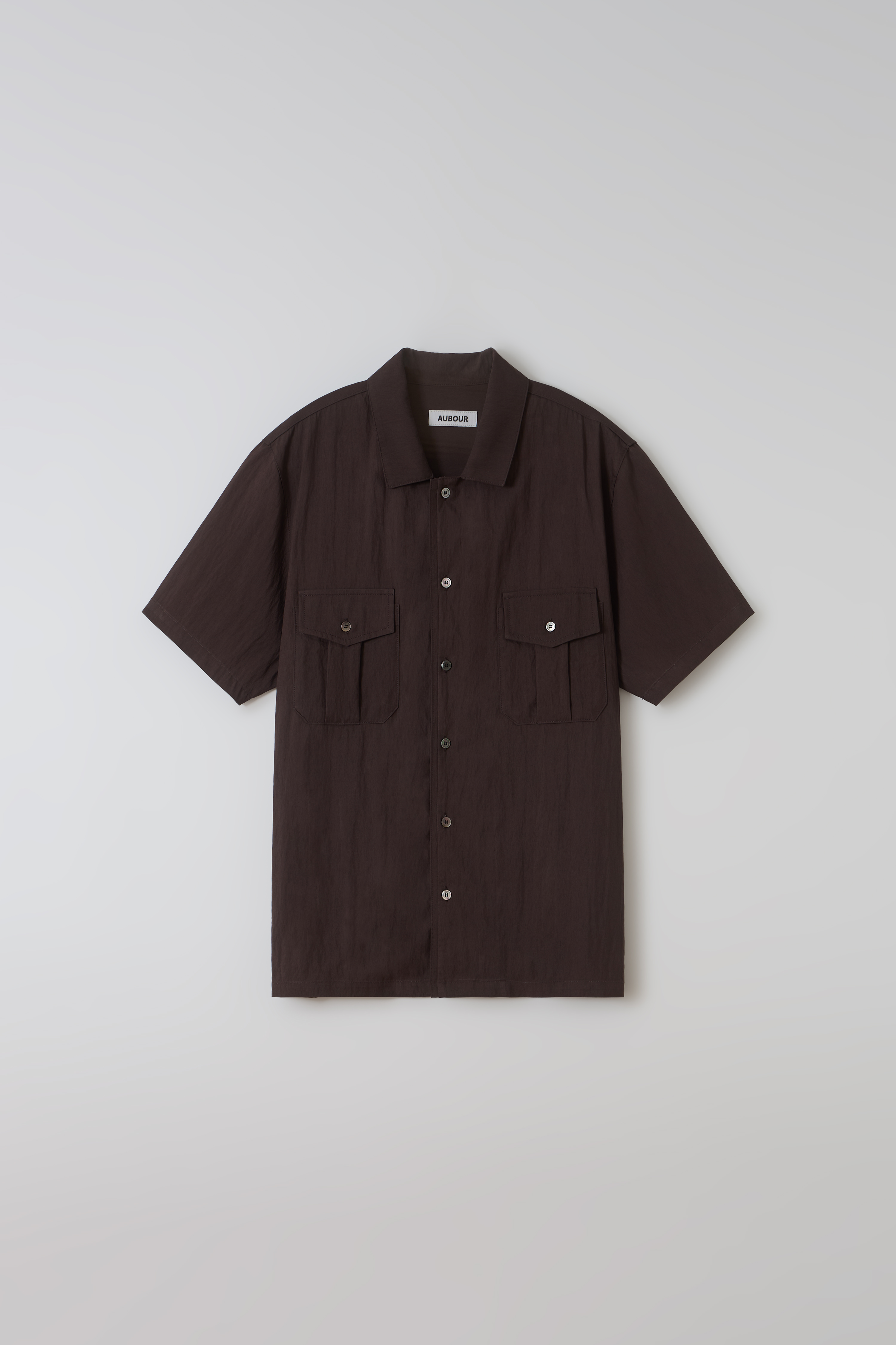 [14차 재입고 5/22 순차배송] wrinkled lapel shirts (brown)