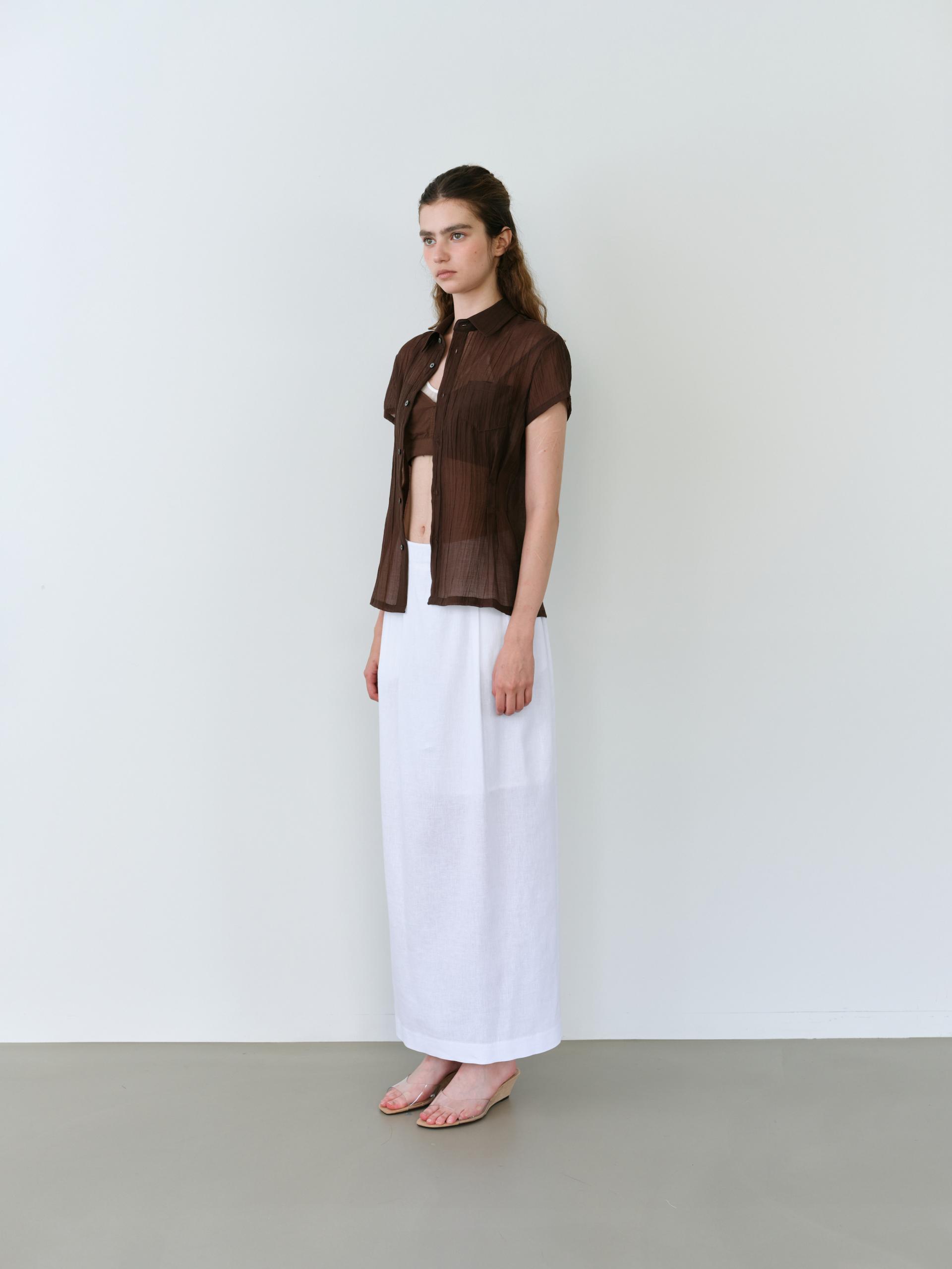 ripple half shirts (brown)