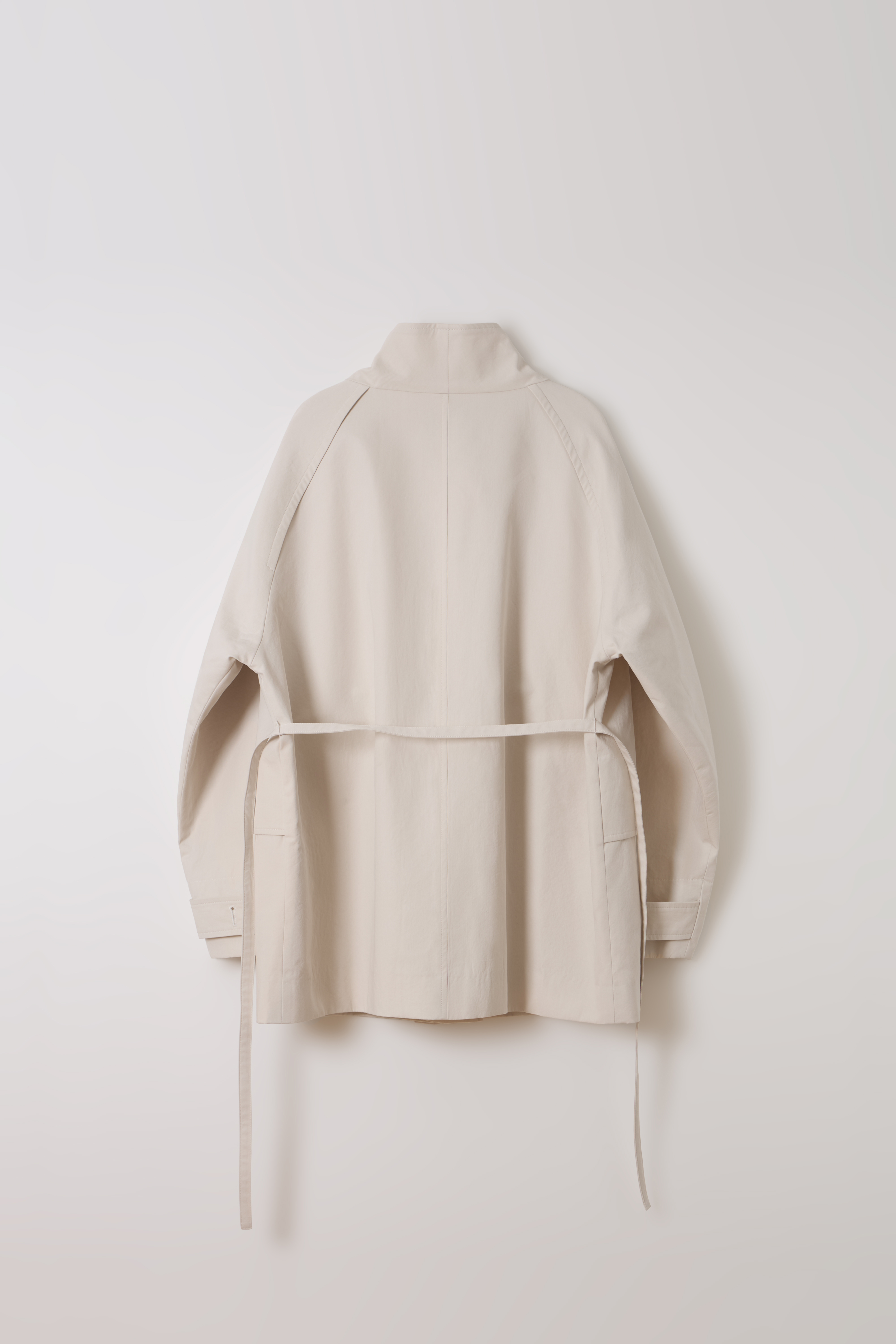 [7차 재입고] vent half trench coat (ivory)