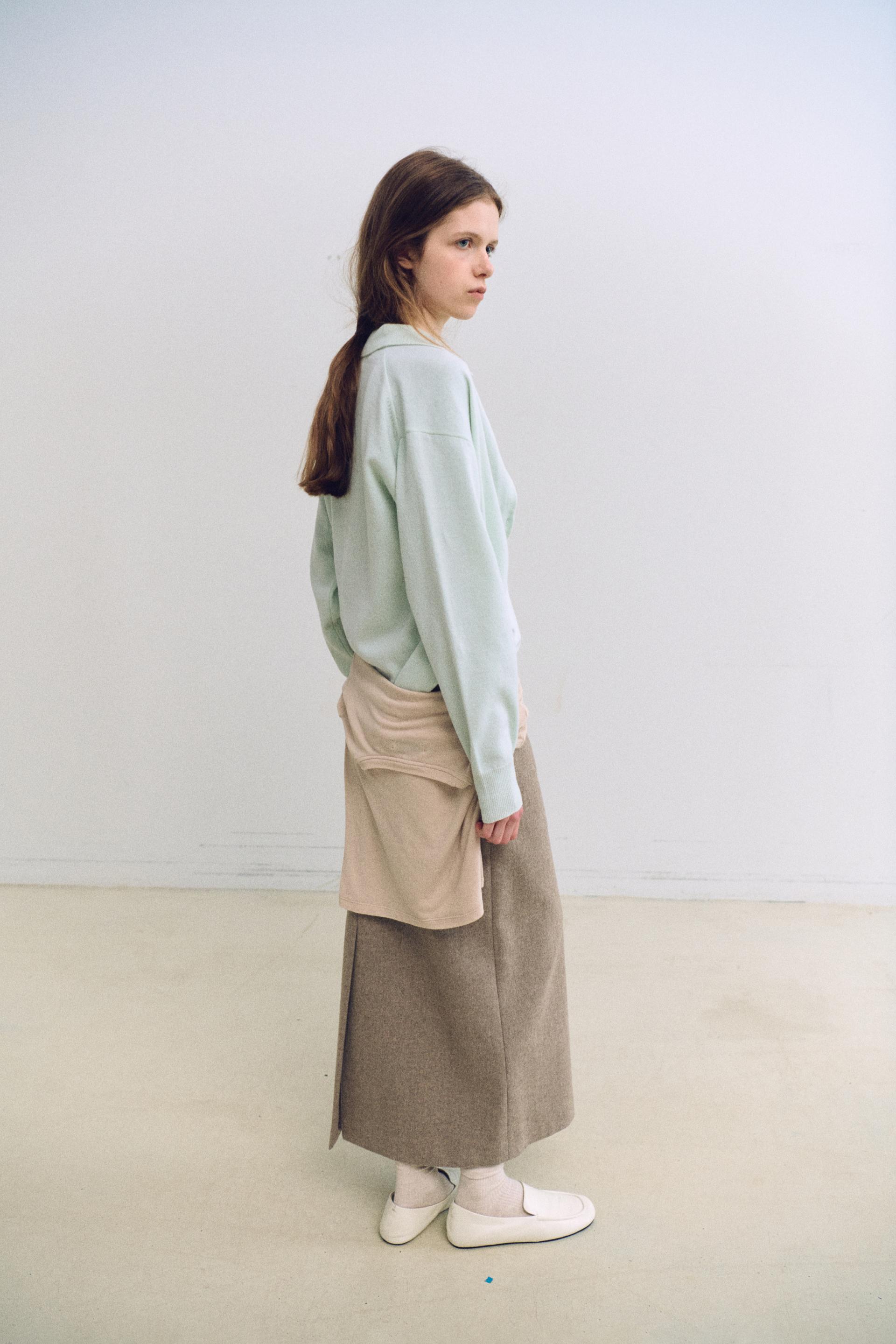 shirts pocket knit (mint)