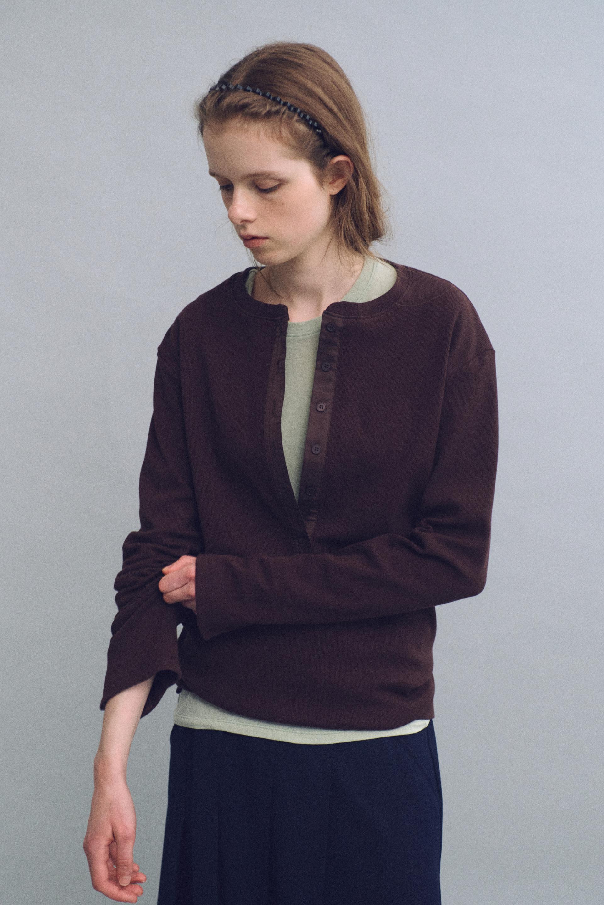 bare long sleeve wool tee (5 colors)