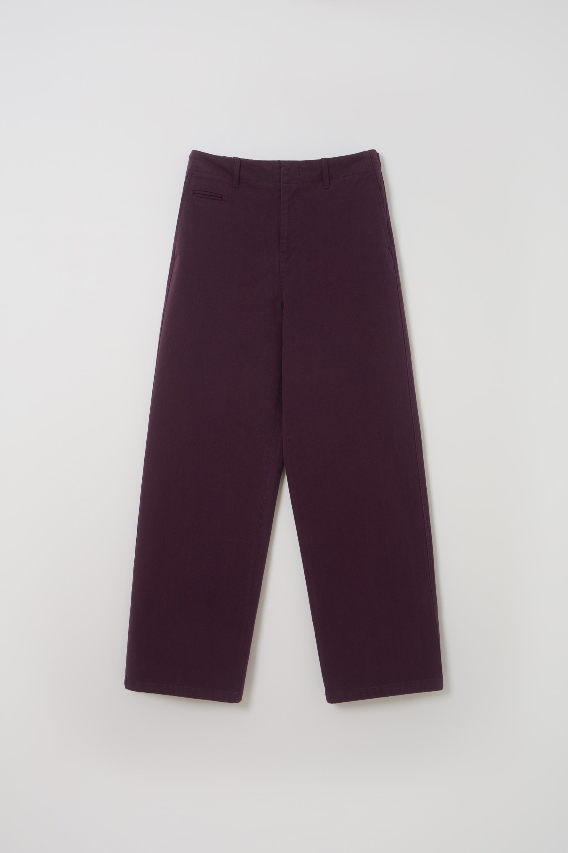 washed buckle pants (vintage purple)