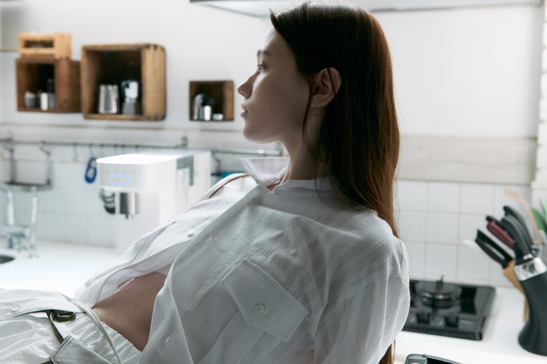 [10차 재입고] wrinkled lapel shirts (white stripe)