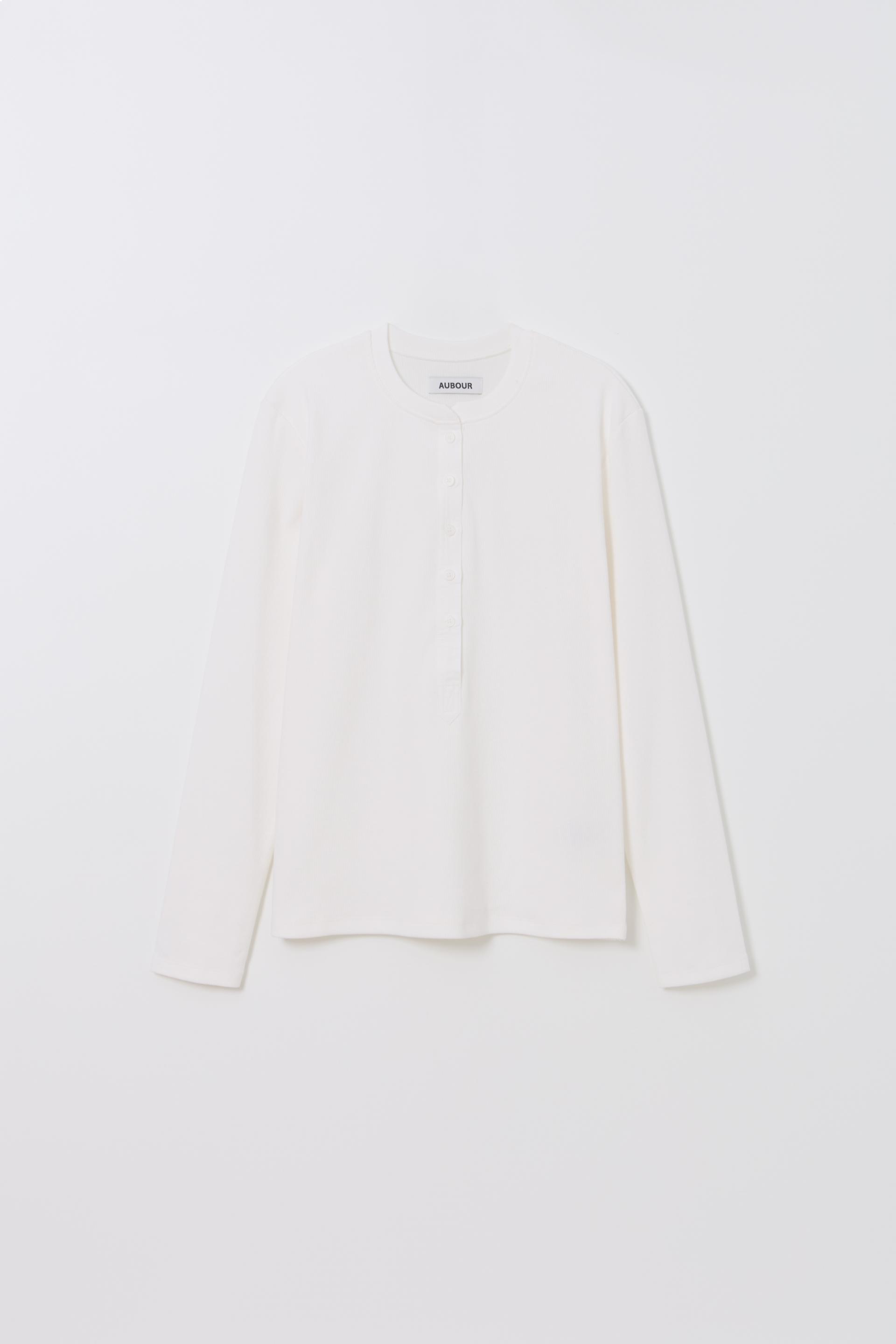 alter deep henley t-shirt (ivory)