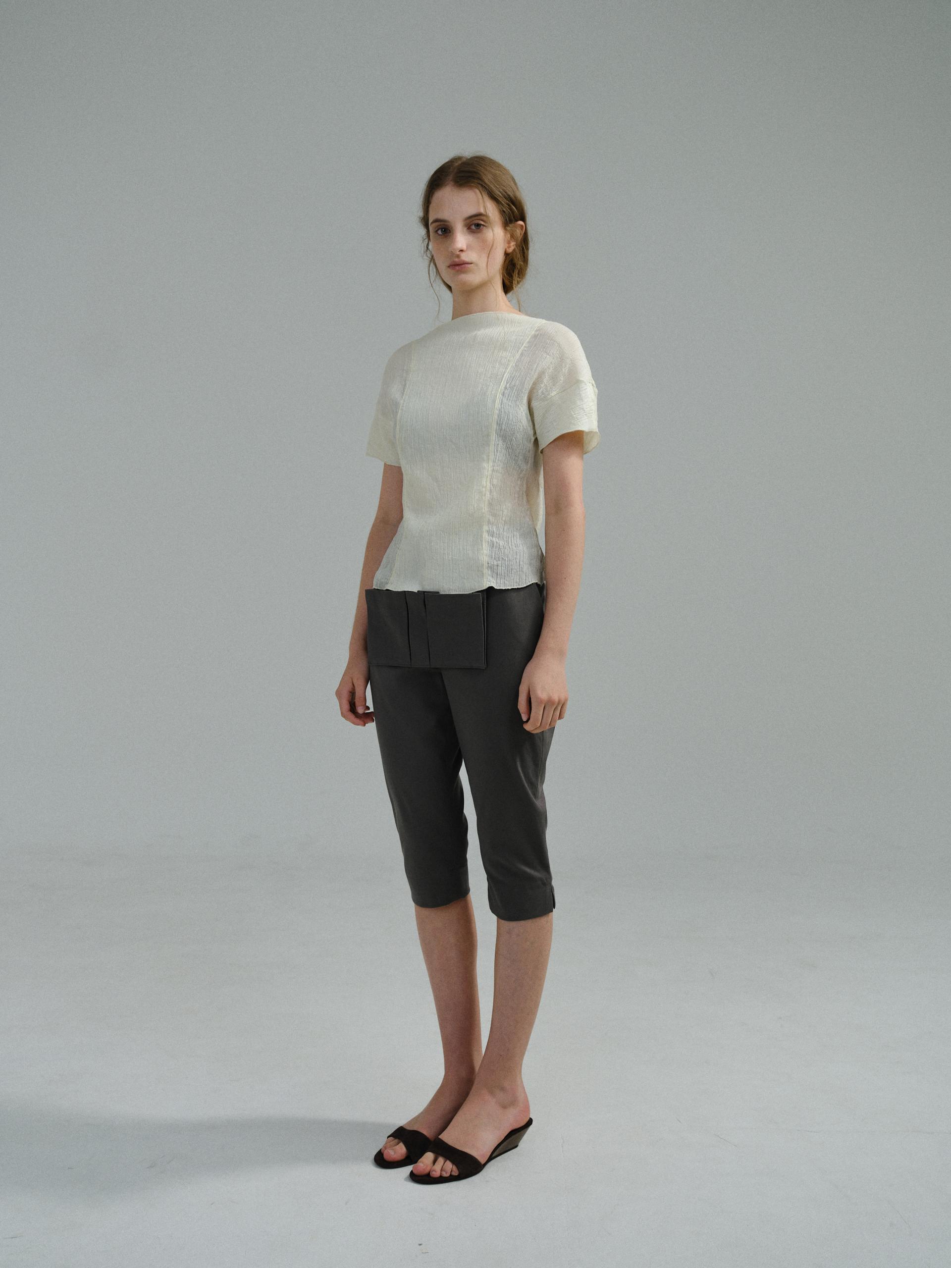 lip biker pants (grey)