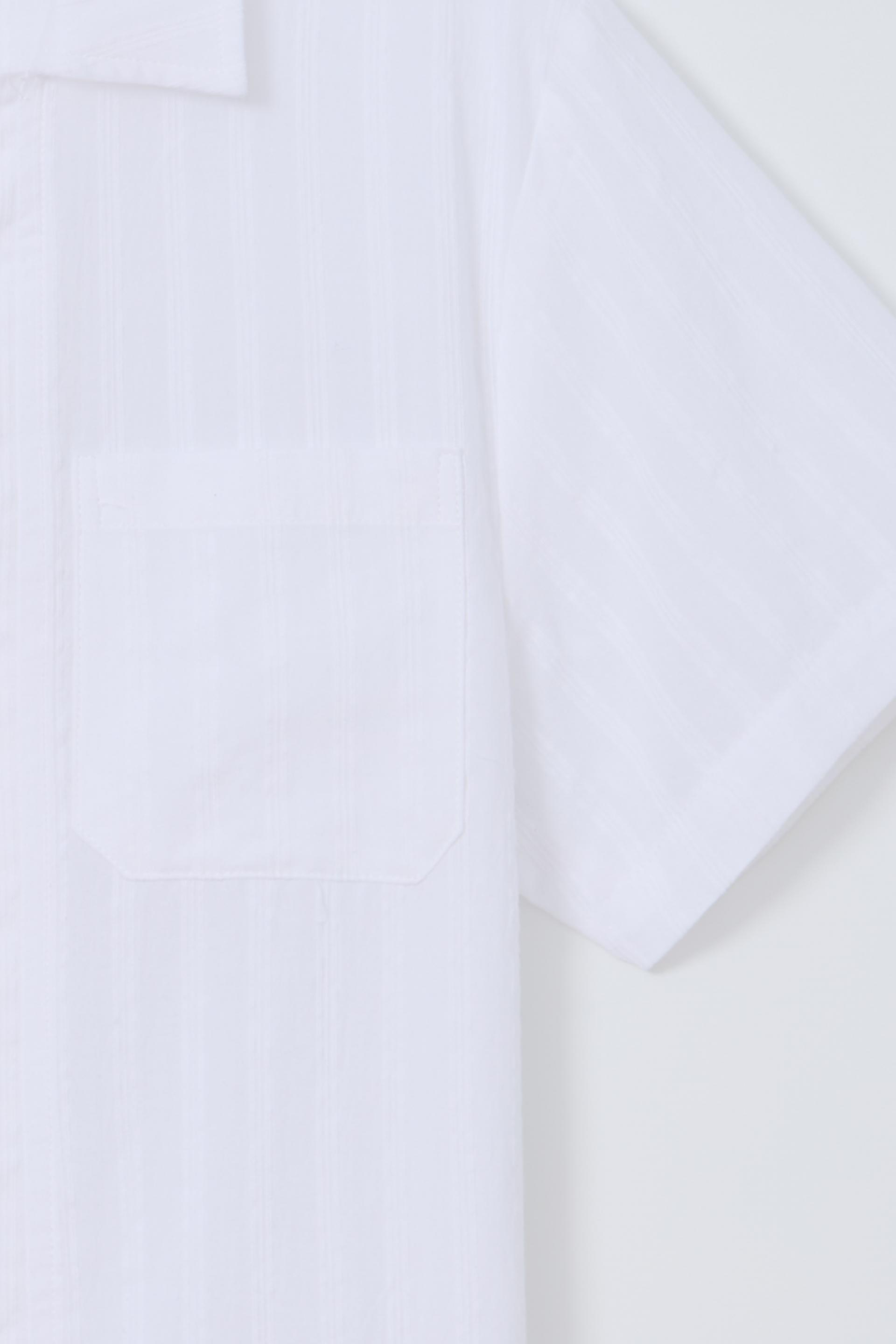 overlap half shirt (white stripe)