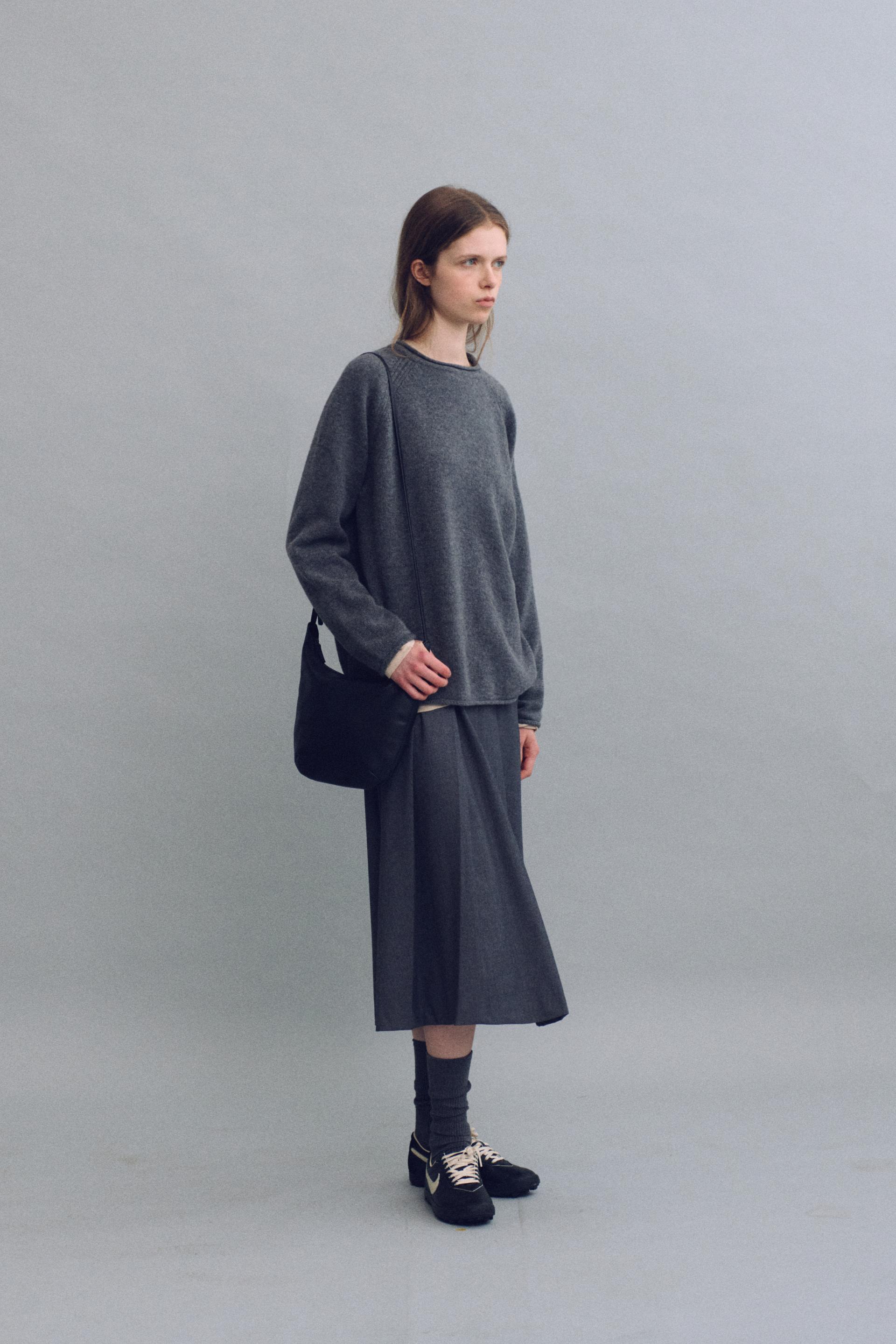bias herring knit (grey)