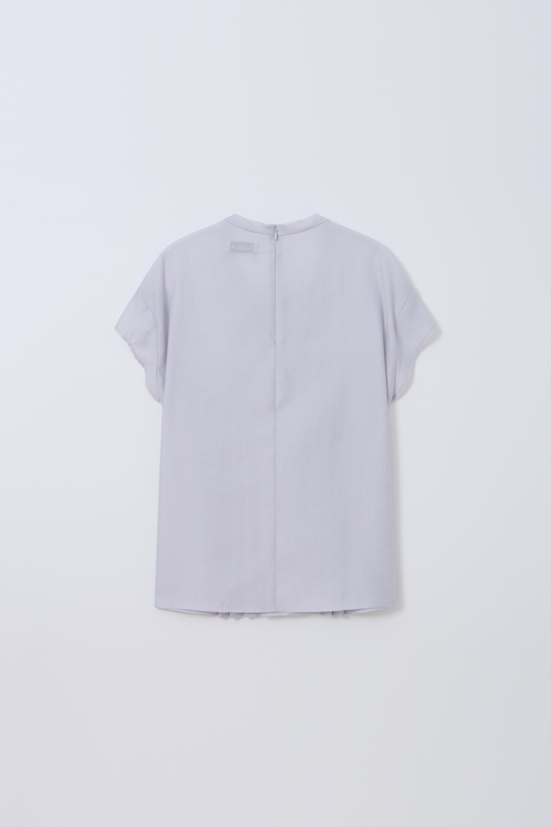 [4차 재입고] veil pleats blouse (mist)