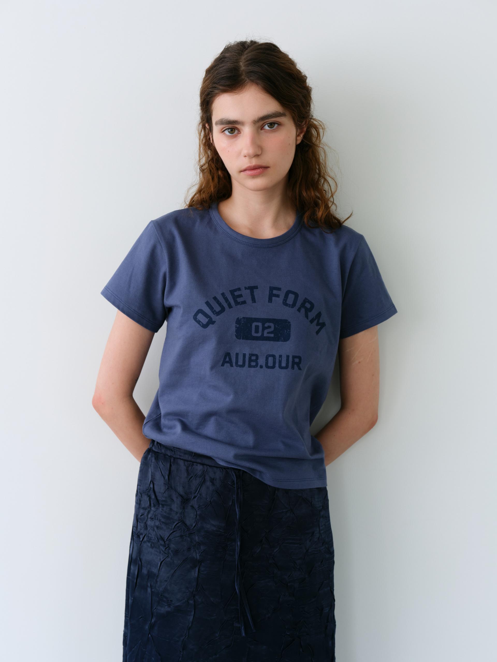 [2차 재입고] vintage form t-shirt (dusty blue)