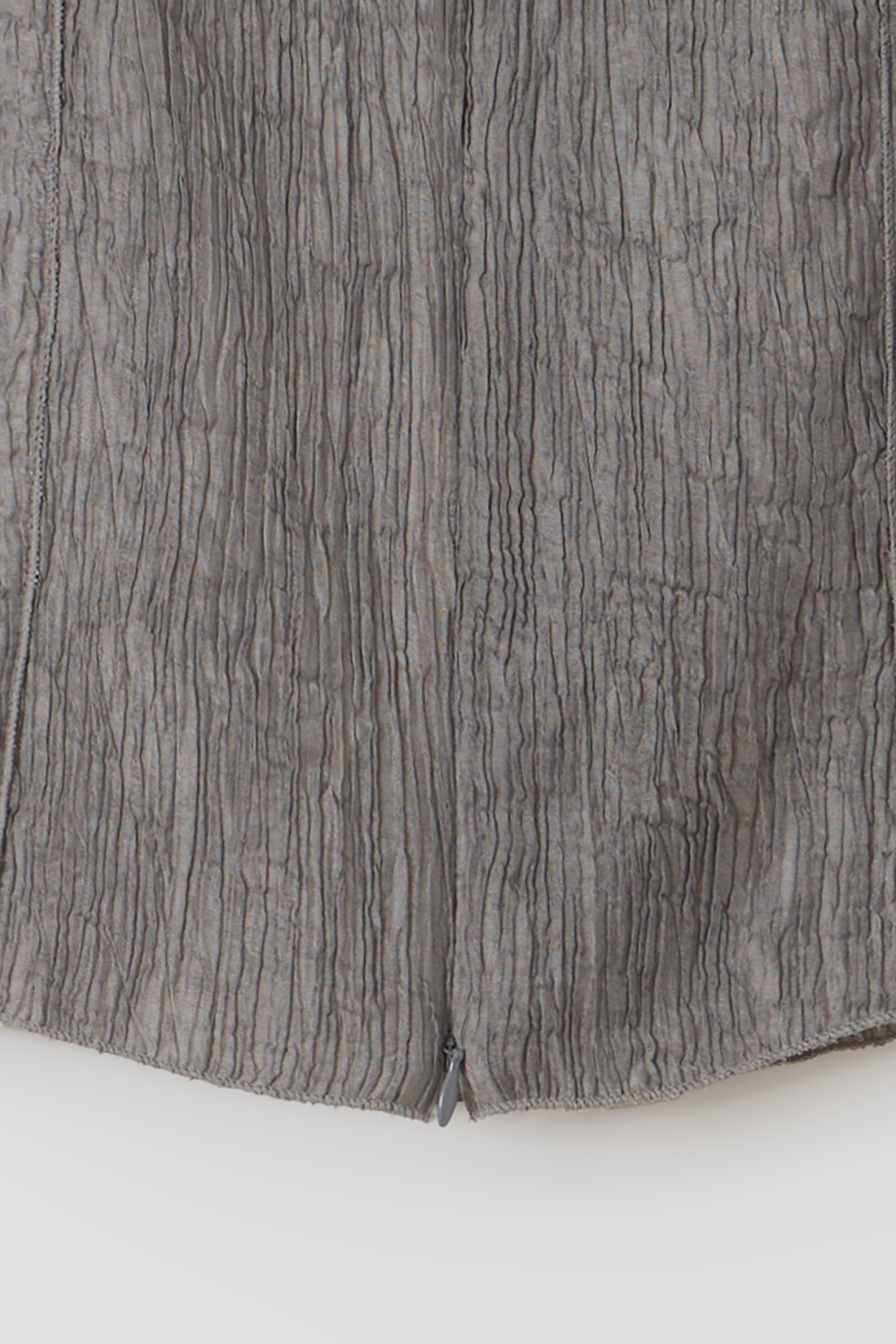 [4차 재입고 7/10 순차배송] pleats seam half blouse (grey)
