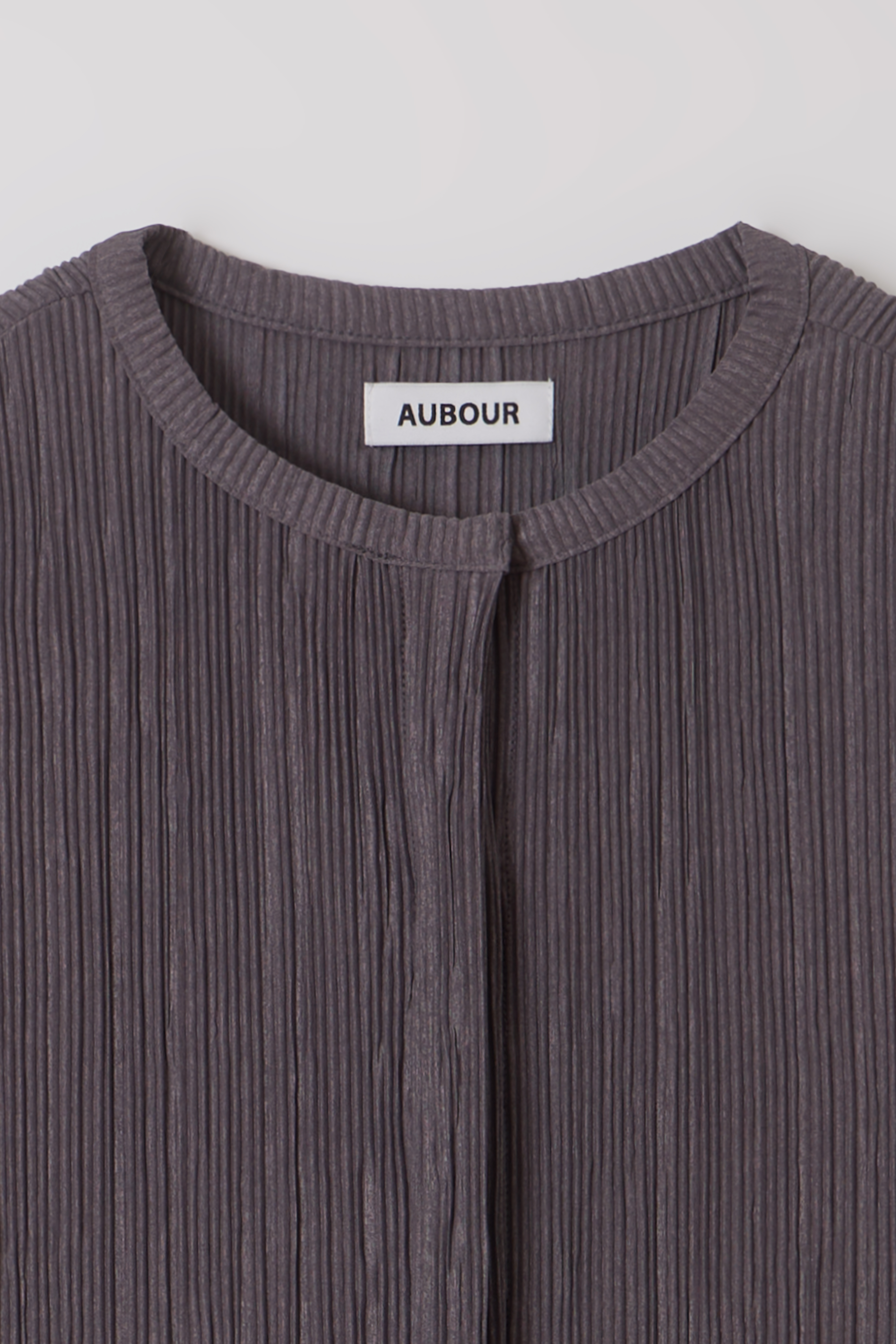 [2차 재입고] hidden pleats blouse (charcoal)