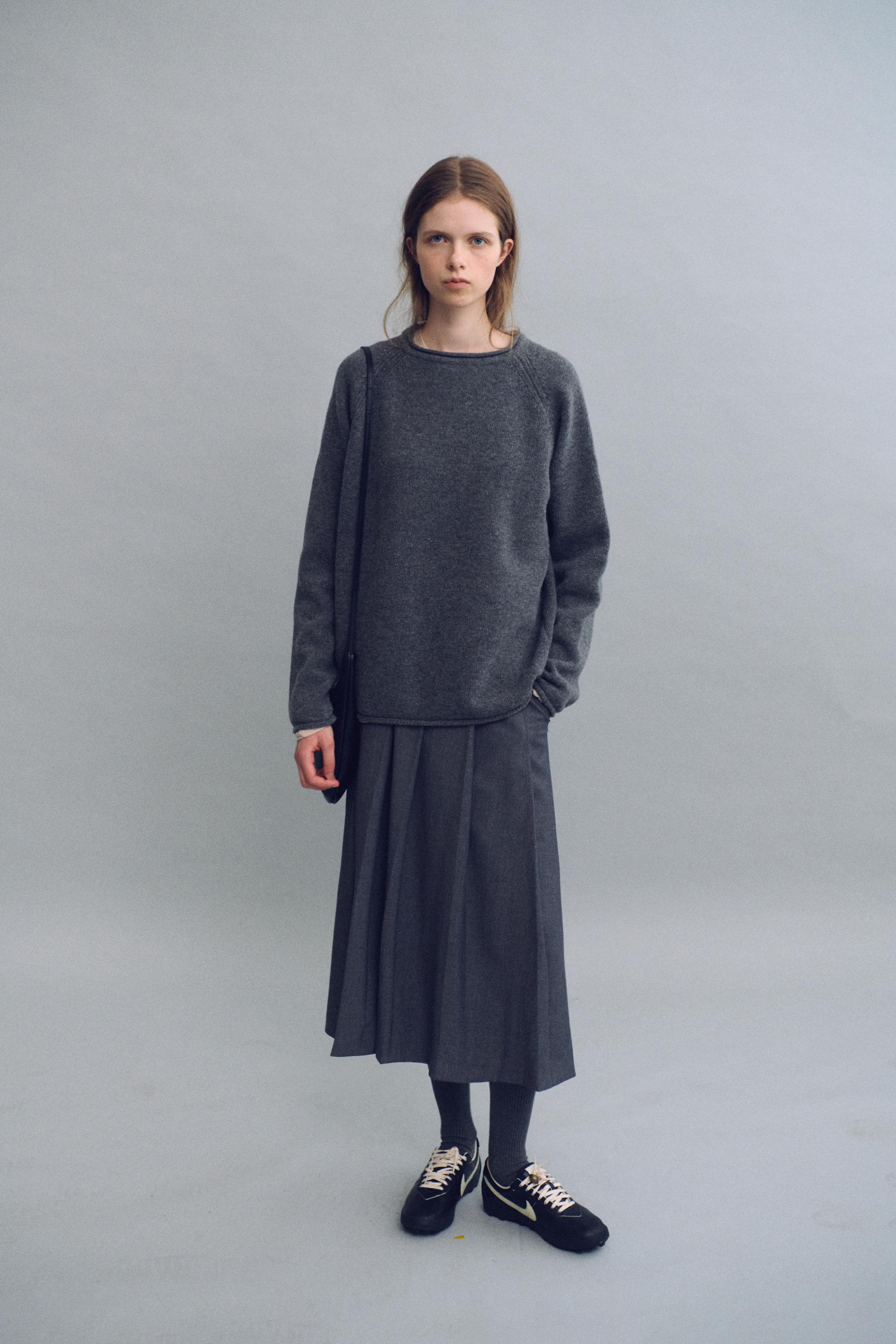 bias herring knit (grey)