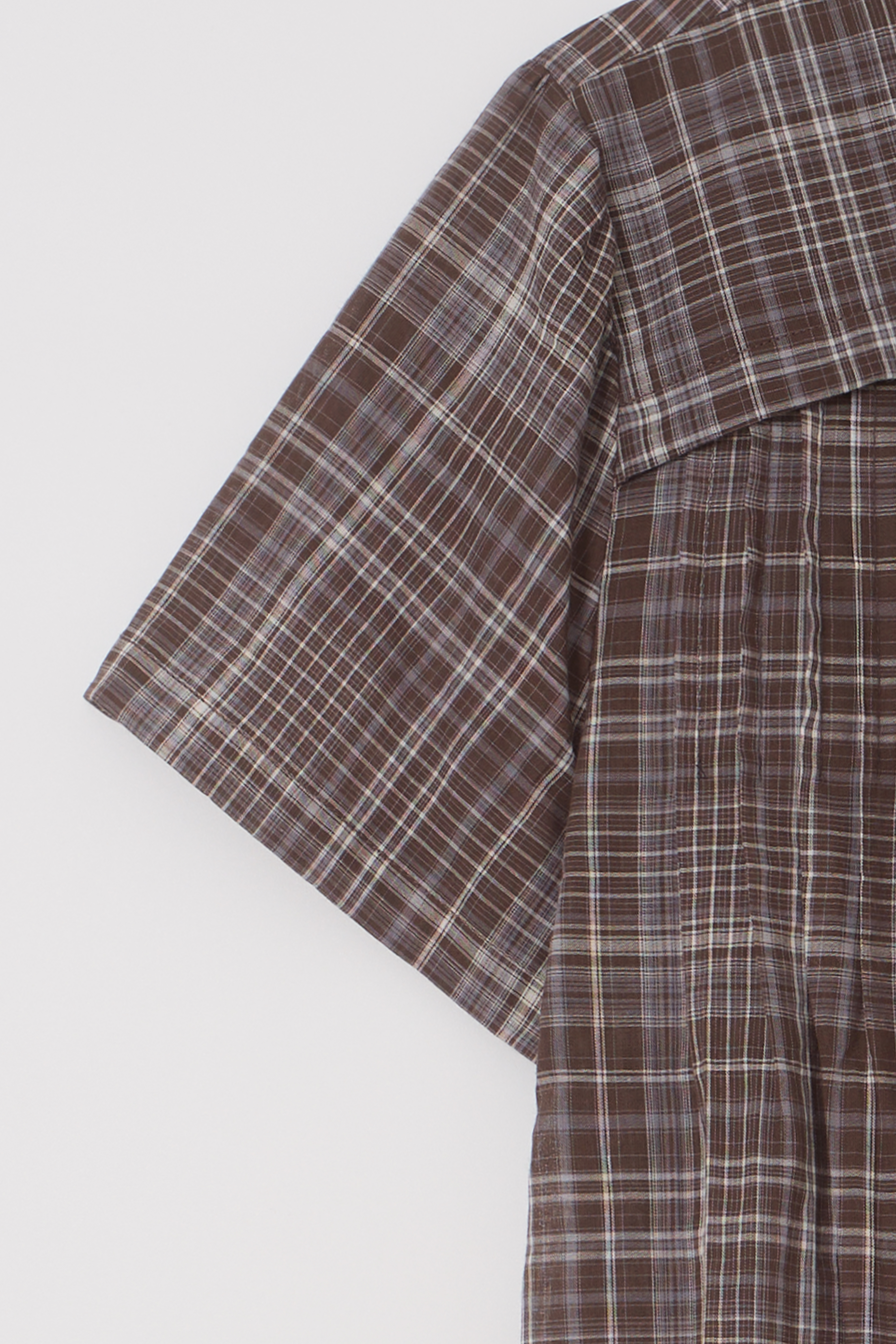 [2차 재입고] lace cap blouse (brown check)