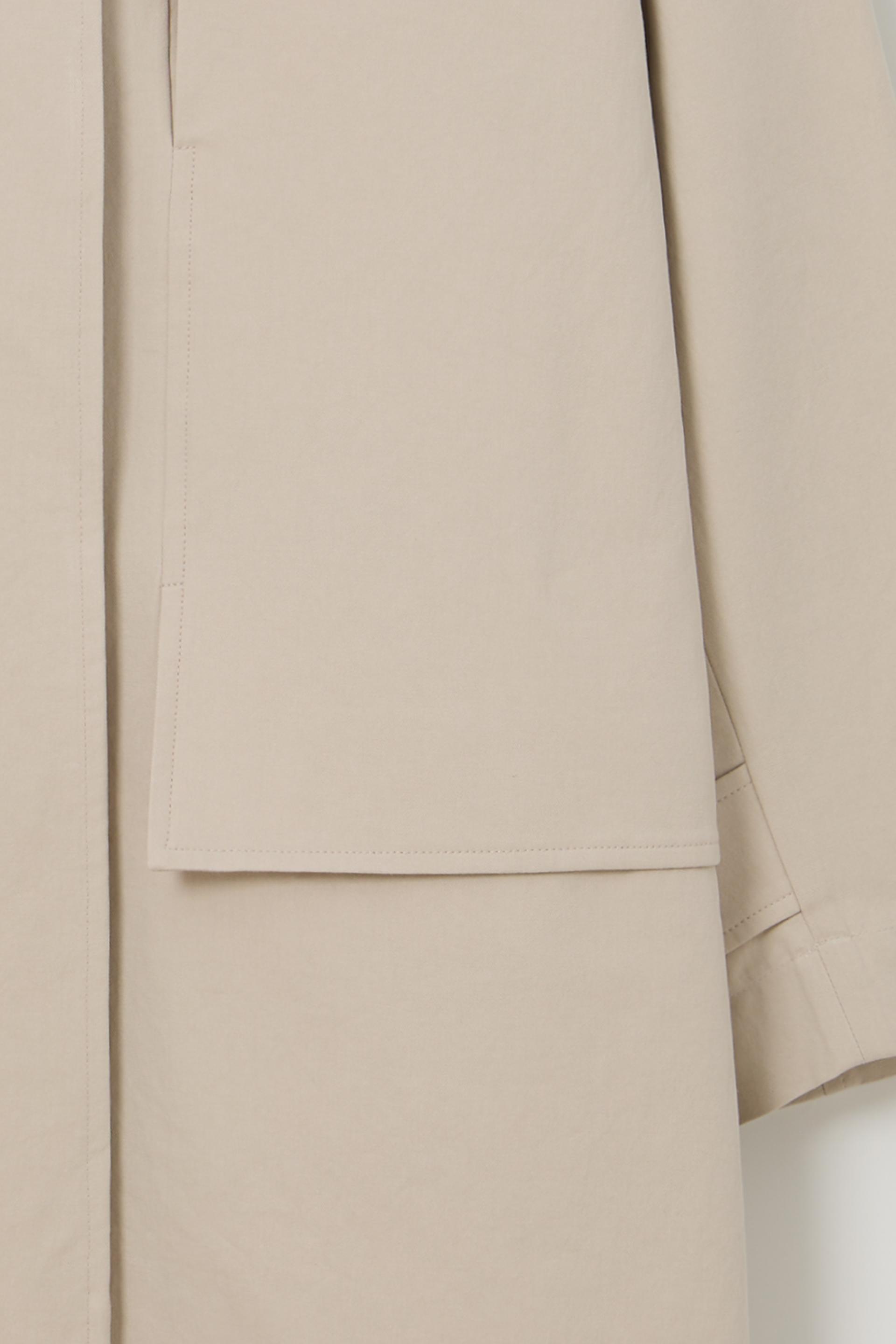 vent trench coat (ivory)