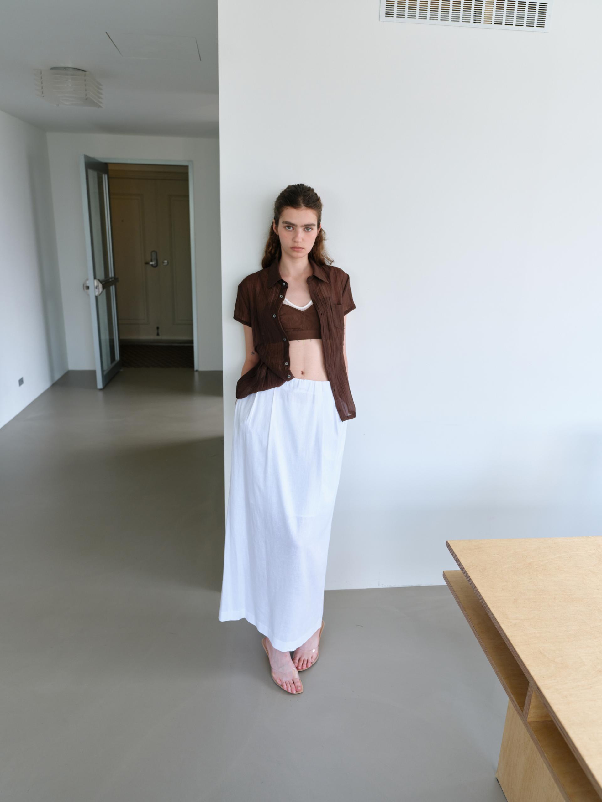 ripple half shirts (brown)