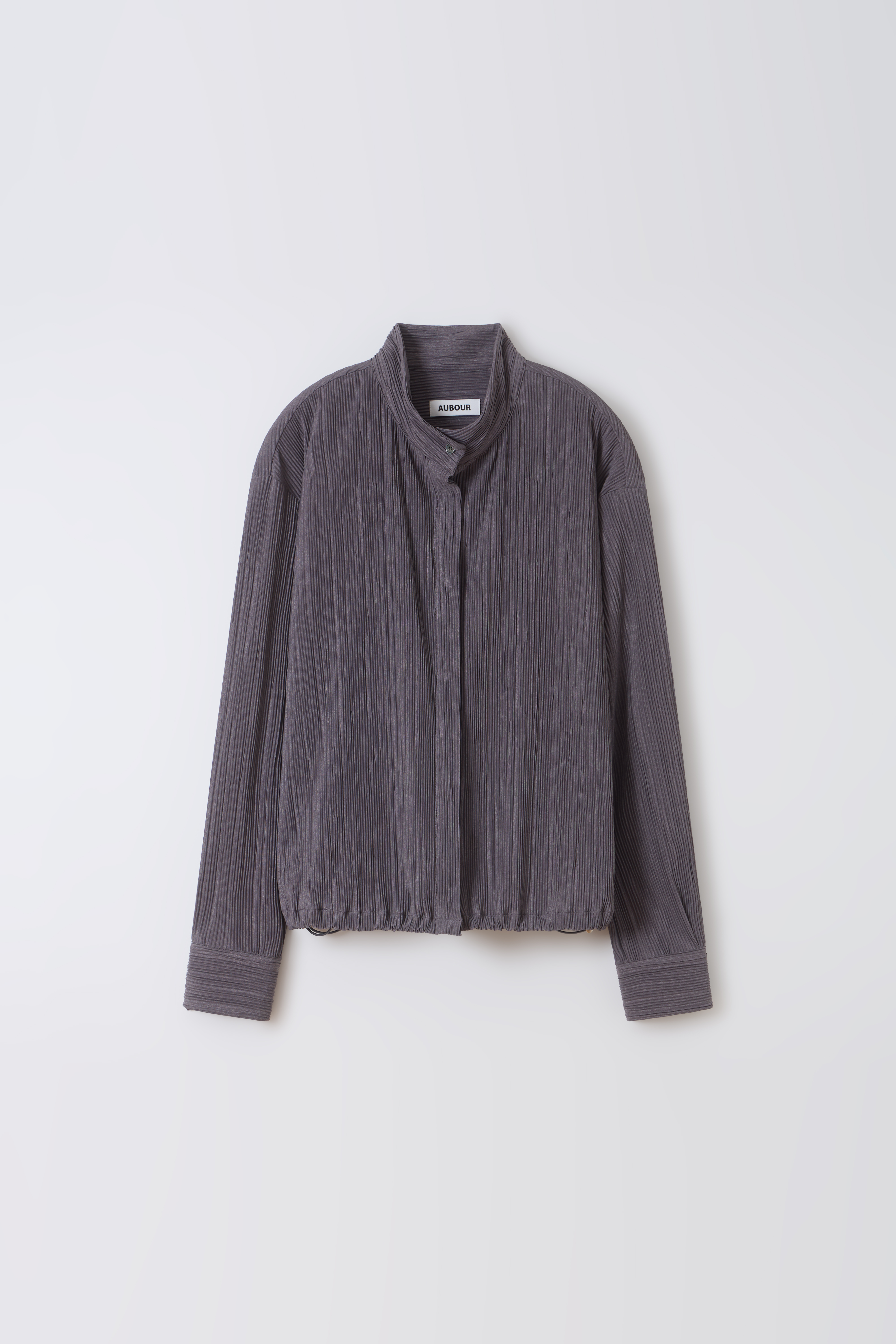[2차 재입고] pleats string blouse (charcoal)
