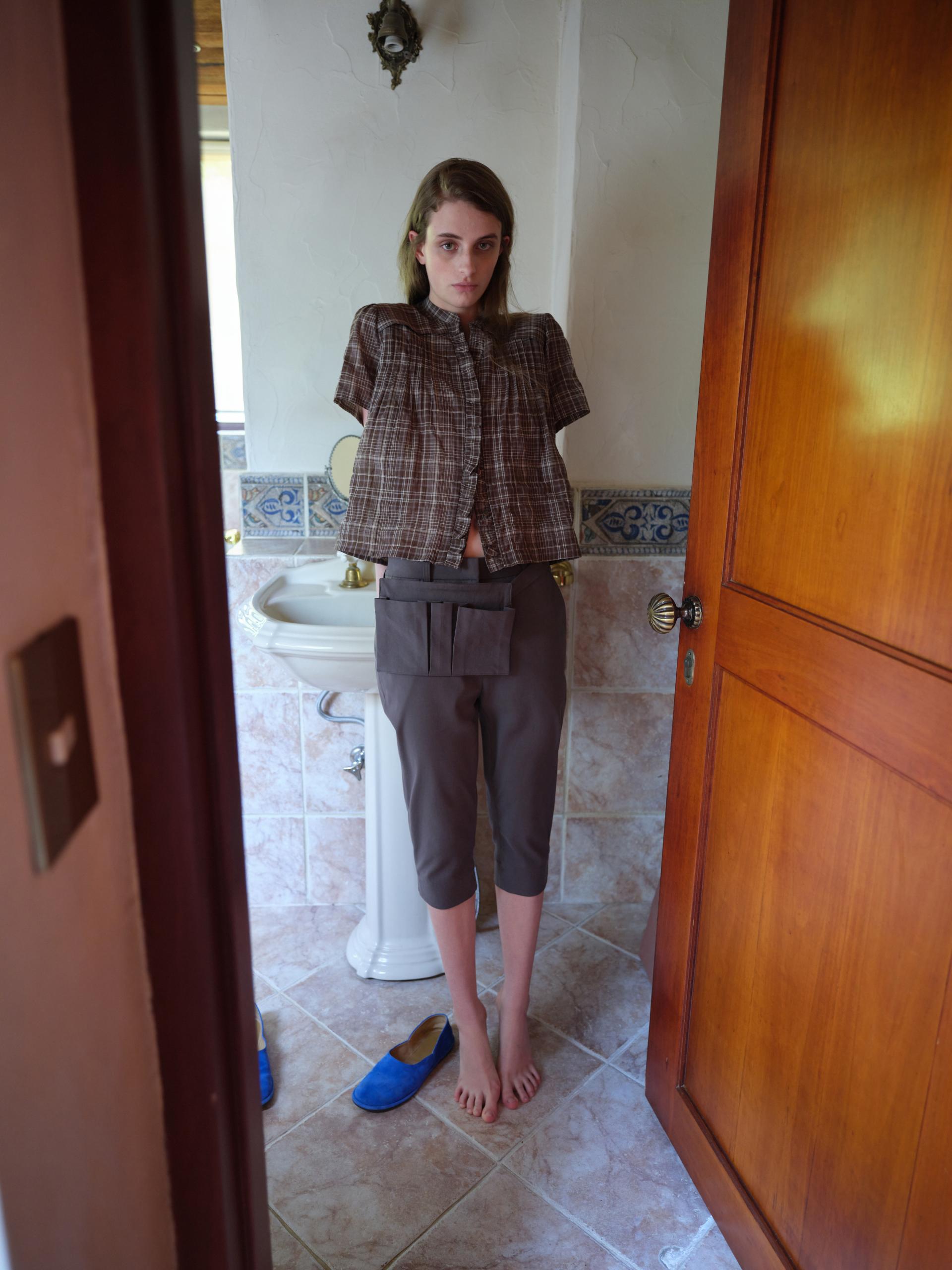 lip biker pants (grey)
