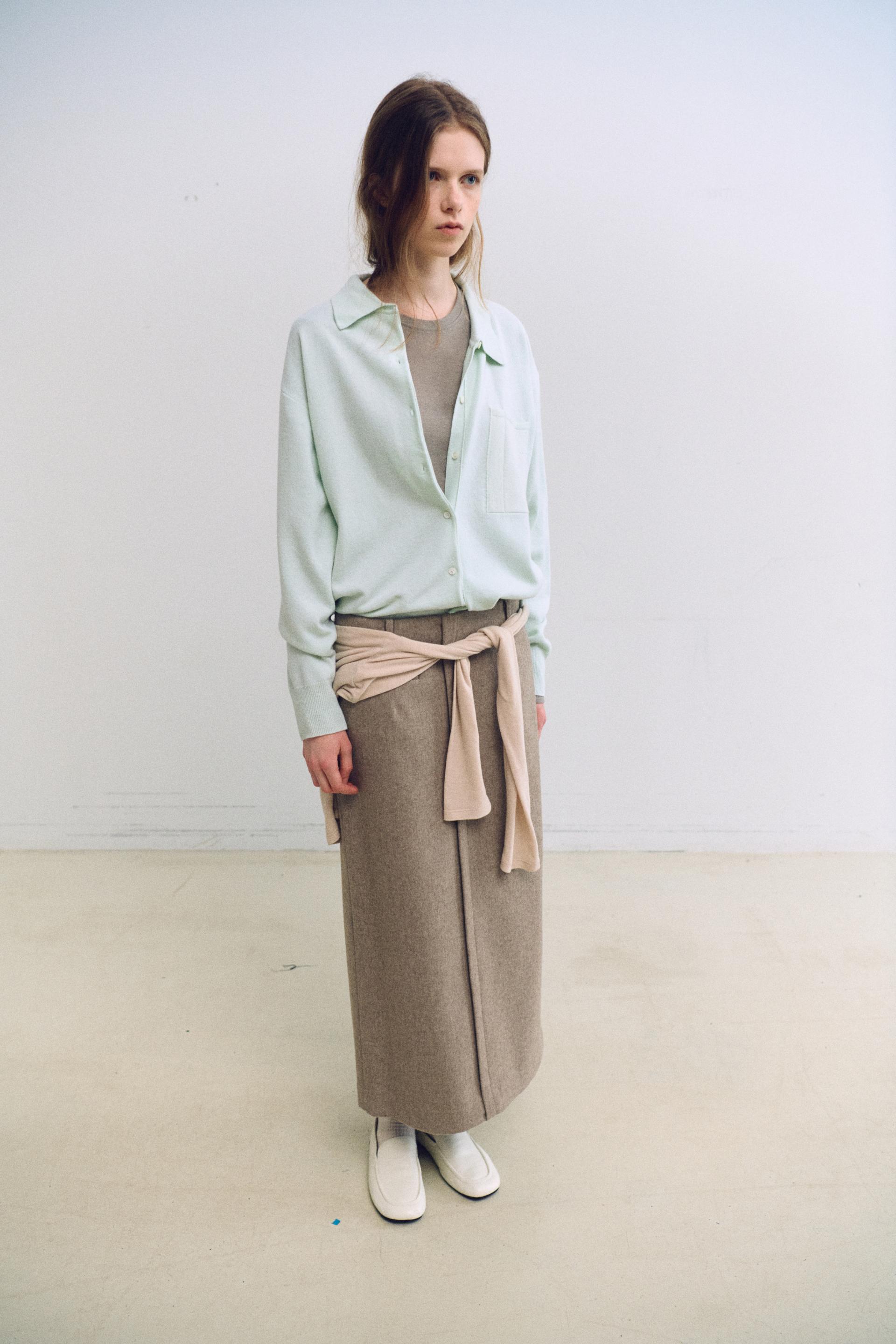 shirts pocket knit (mint)