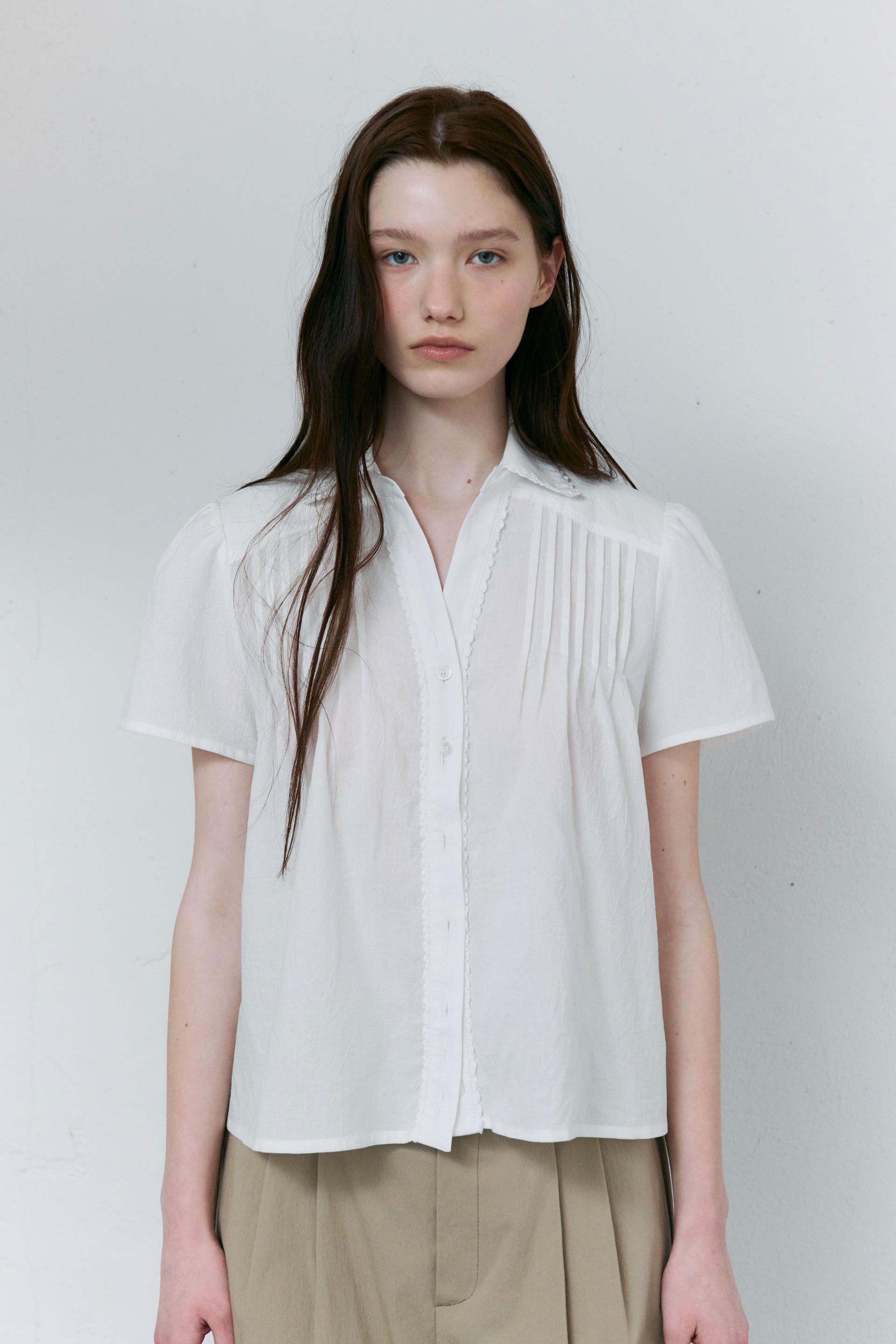 [4차 재입고] lace cap blouse (white)