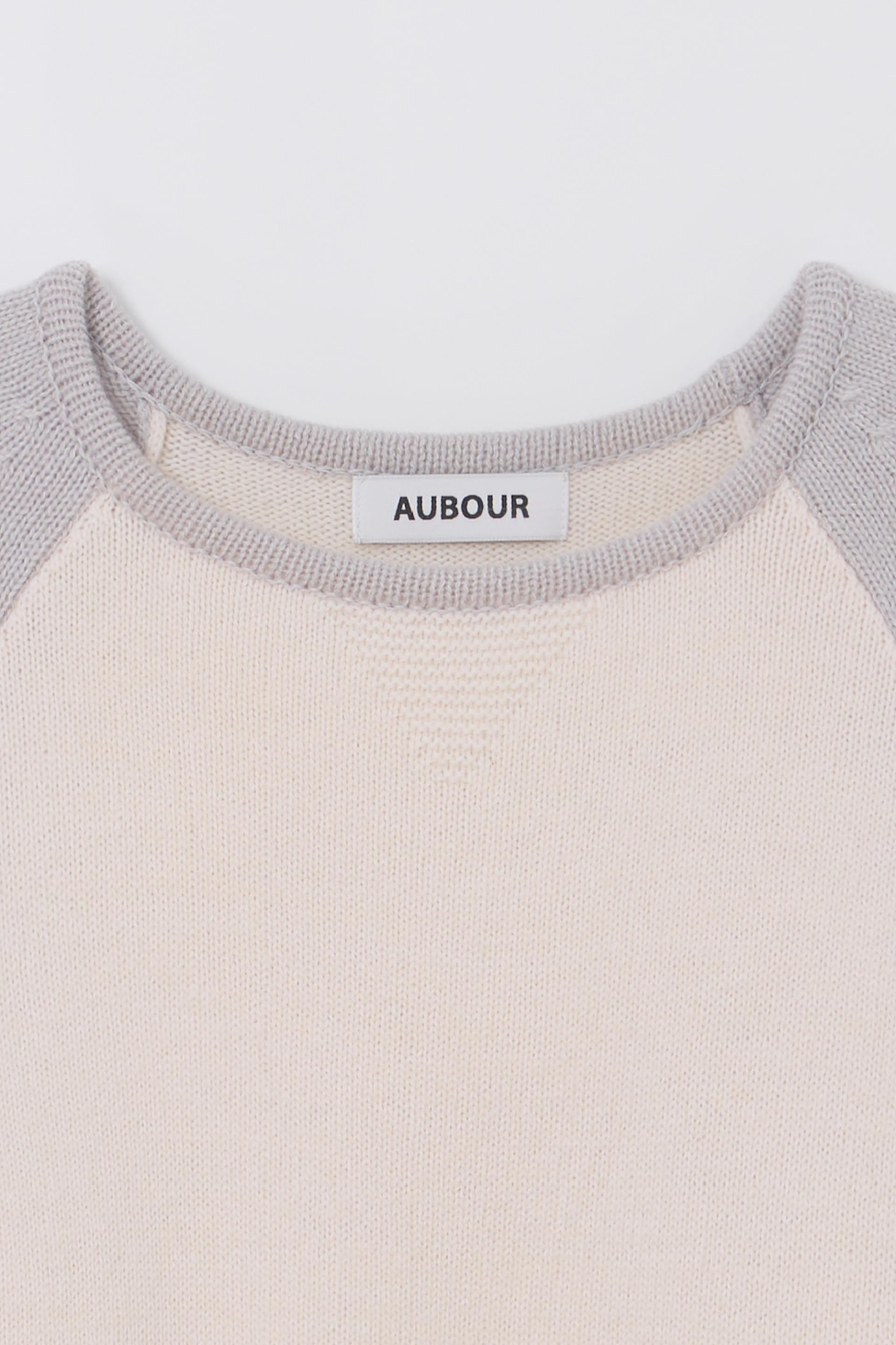 [2차 재입고] tone raglan knit (sky grey)