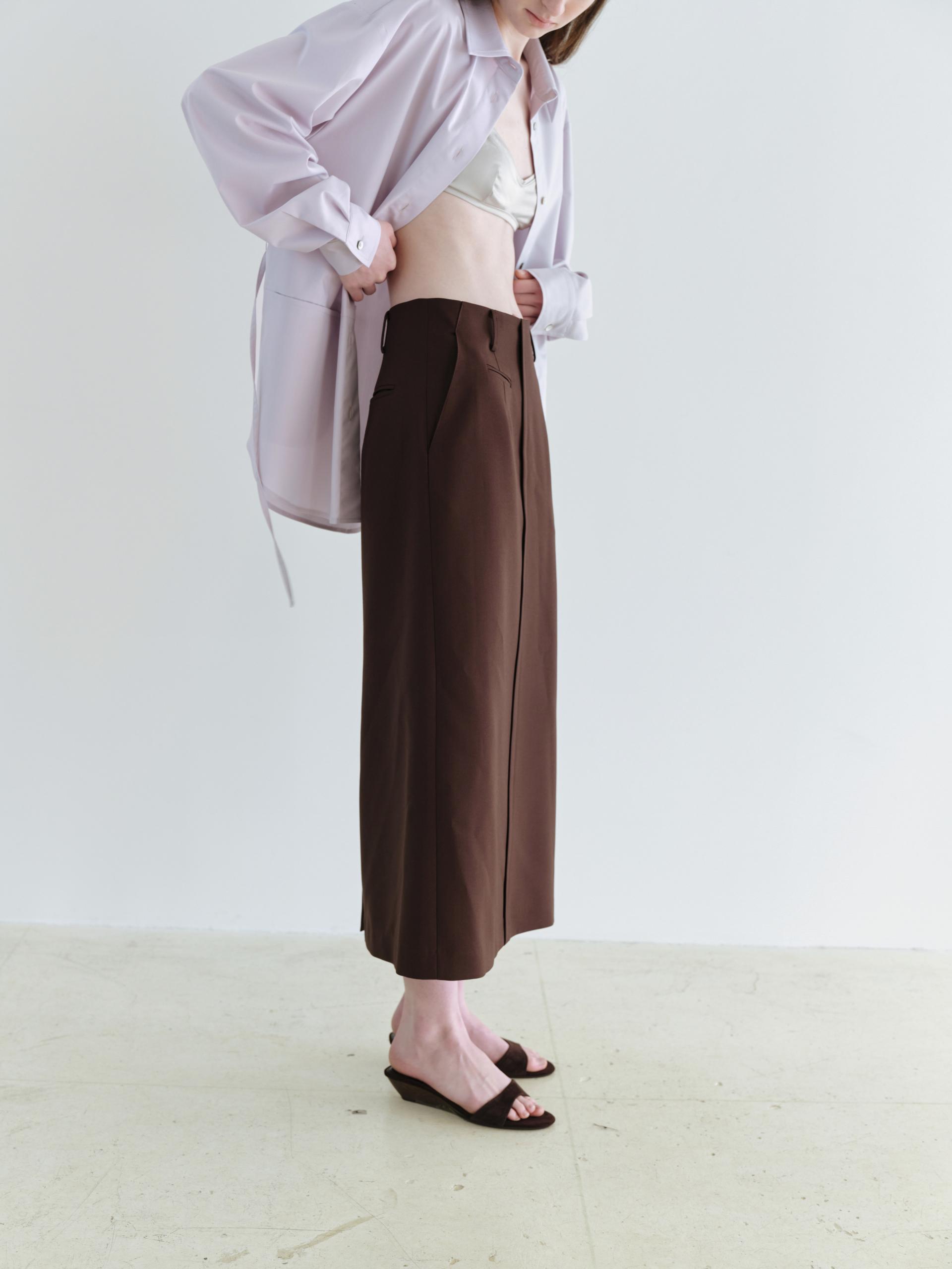 [17차 재입고] lip pencil skirt (brown)