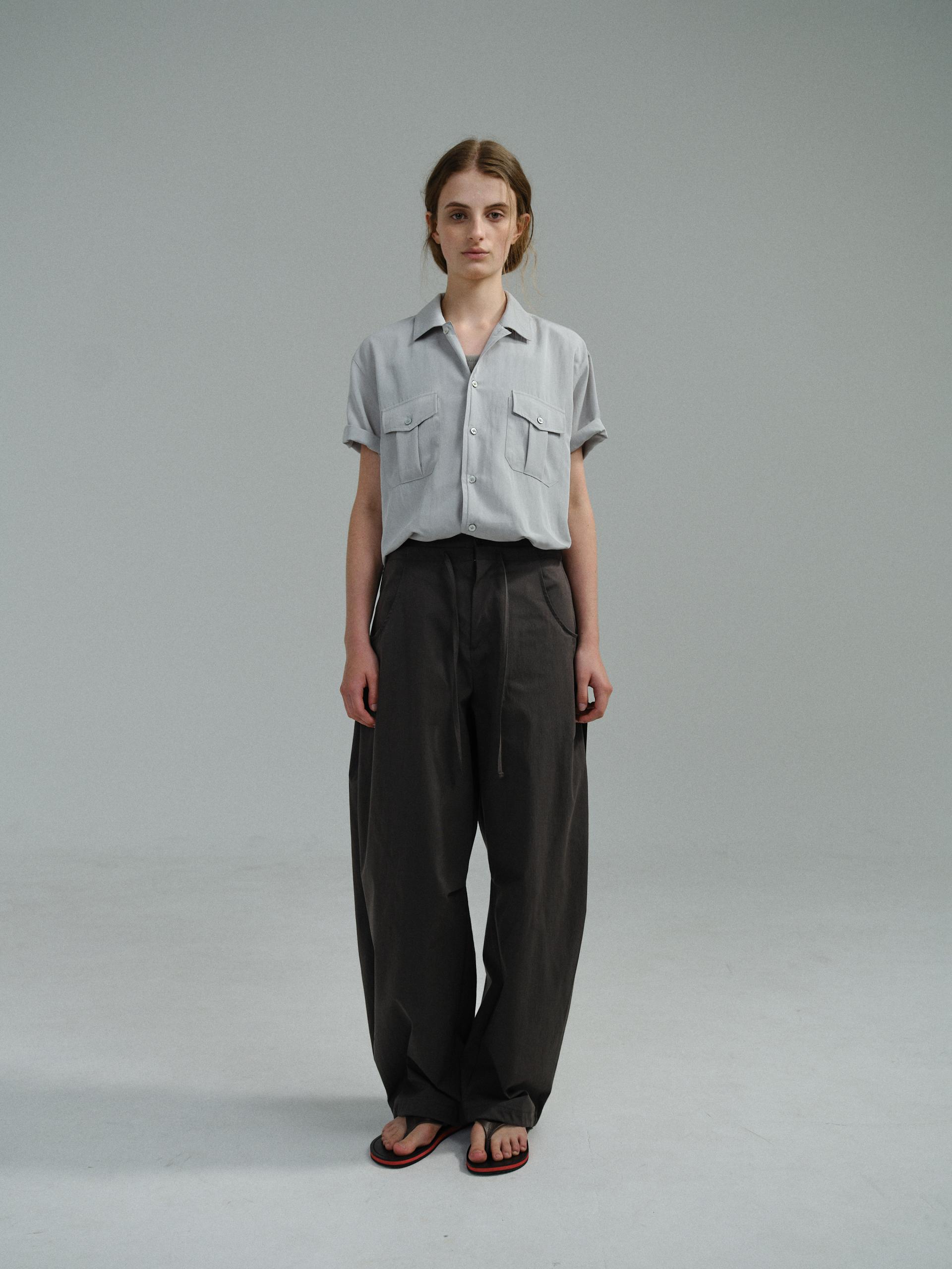 wrinkled lapel shirts (dusty sky)