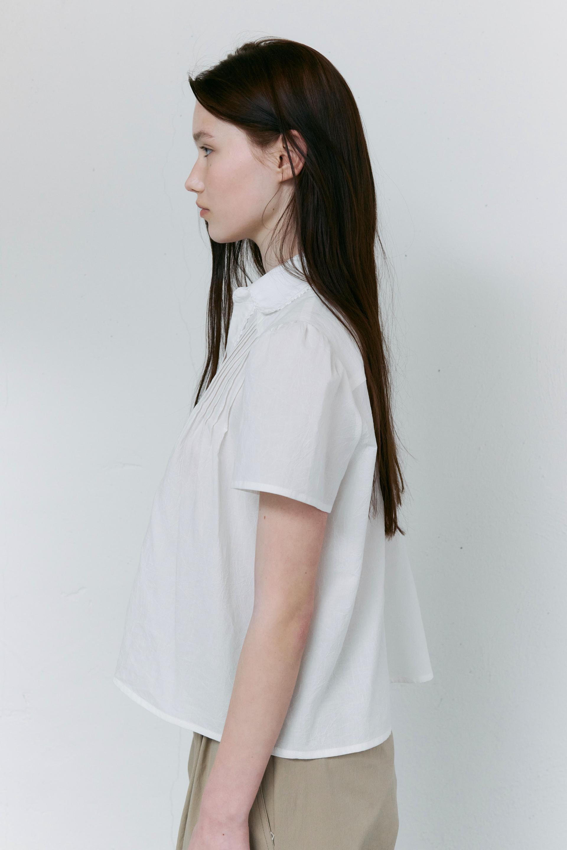 [4차 재입고] lace cap blouse (white)
