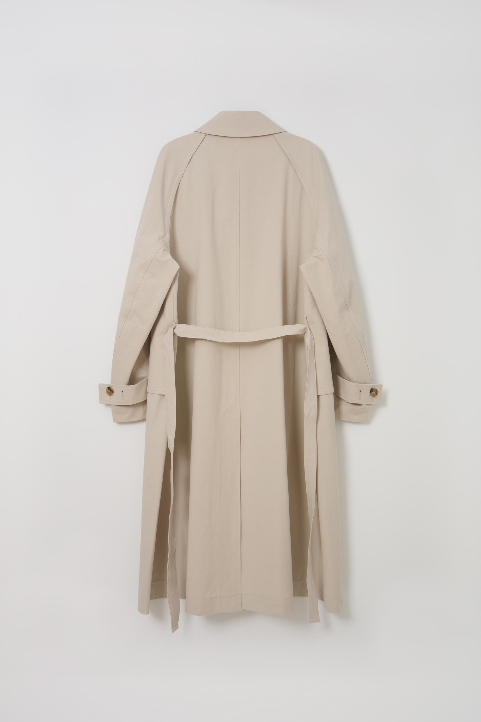 vent trench coat (ivory)
