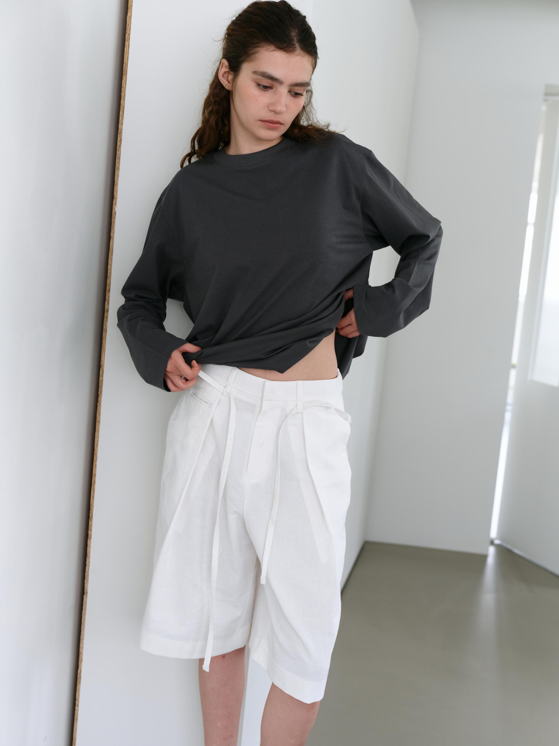 core long sleeve t-shirt (charcoal)