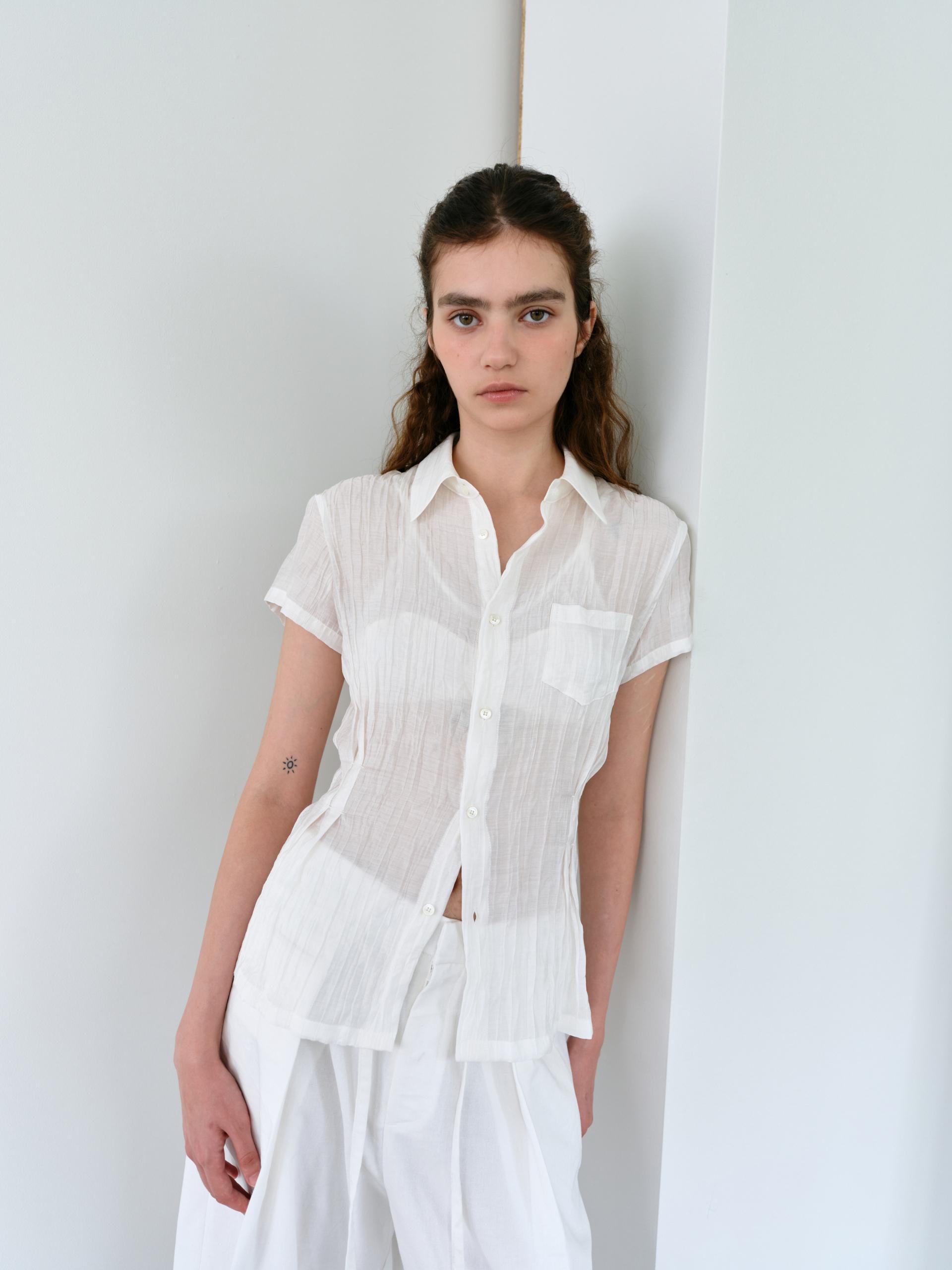 ripple half shirts (ivory)