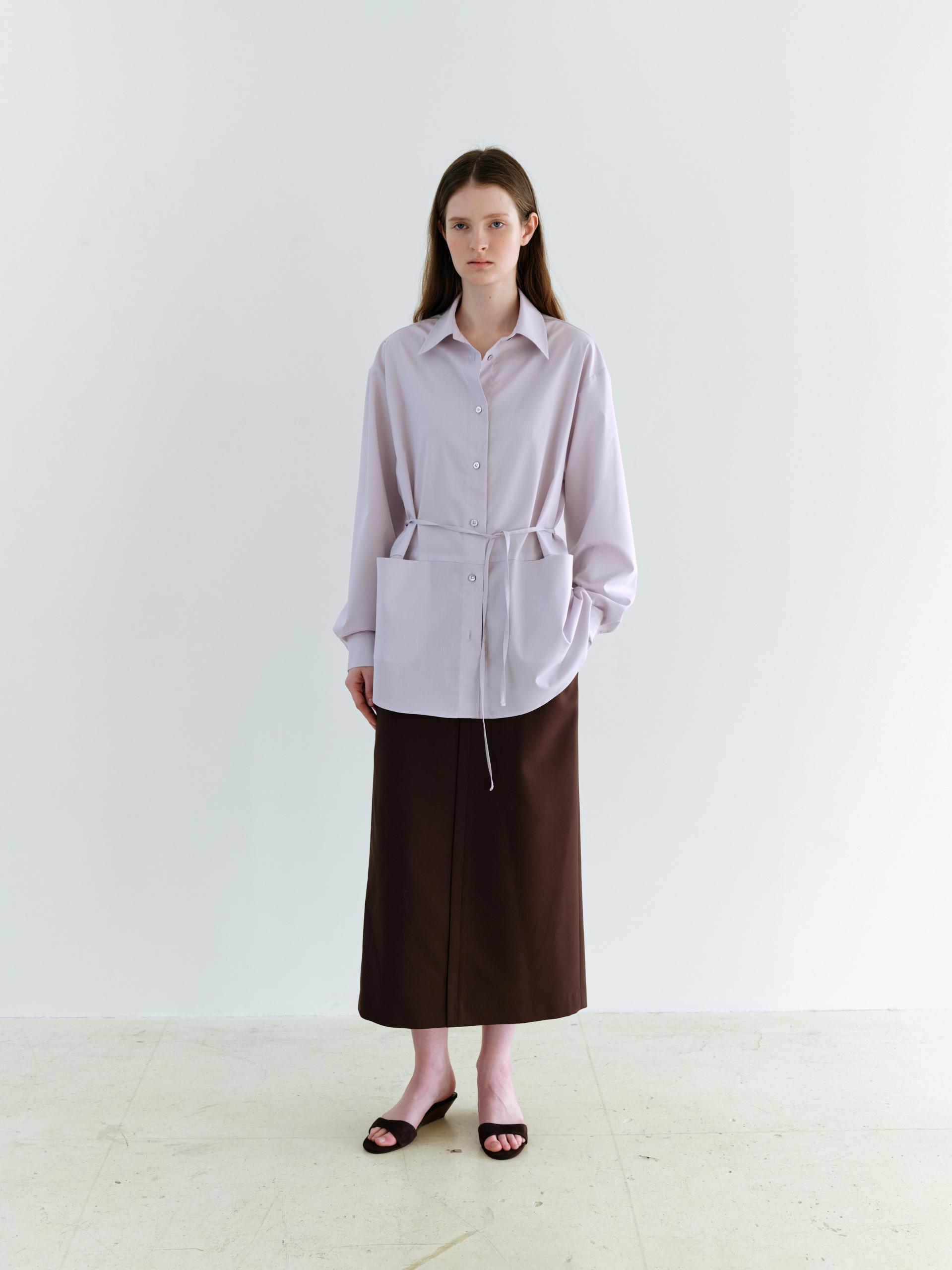 [17차 재입고] lip pencil skirt (brown)