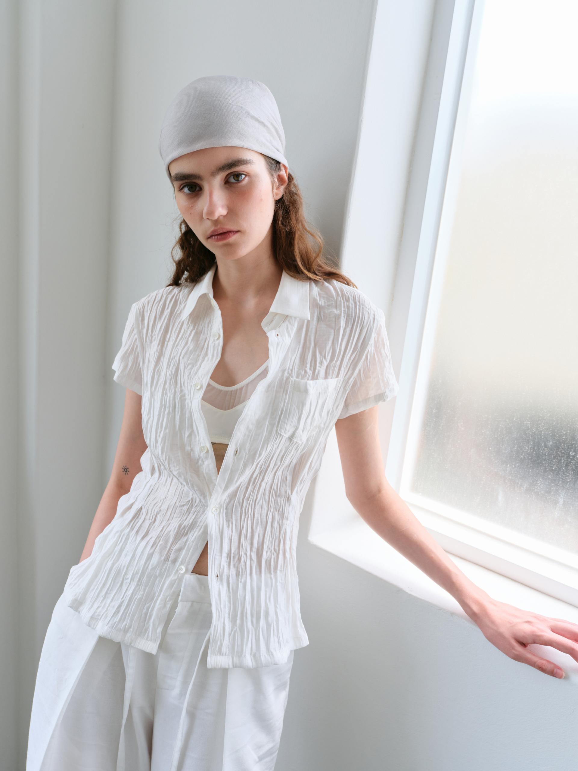ripple half shirts (ivory)