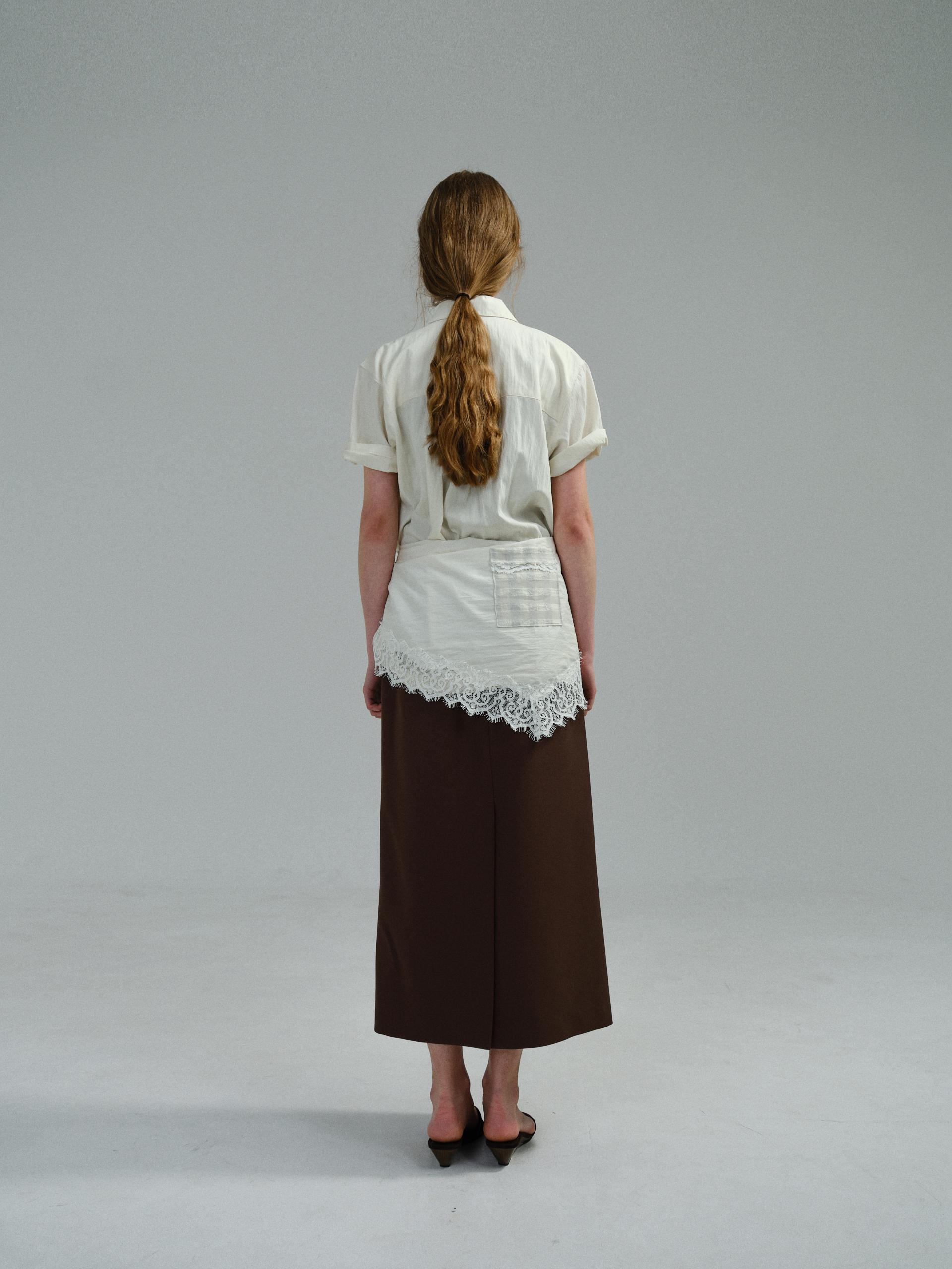 [17차 재입고] lip pencil skirt (brown)