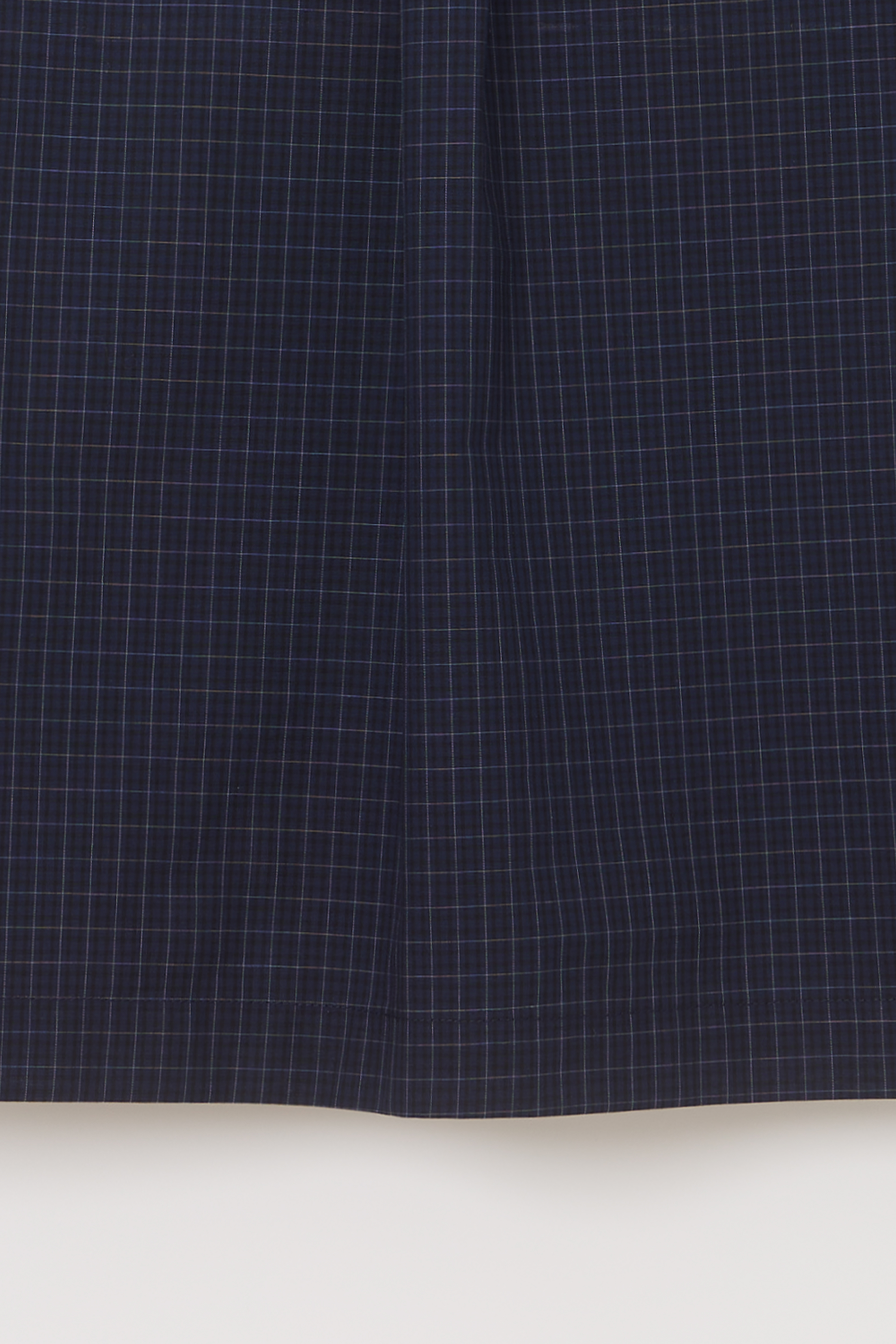 [2차 재입고] wrinkled lapel shirts (navy check)
