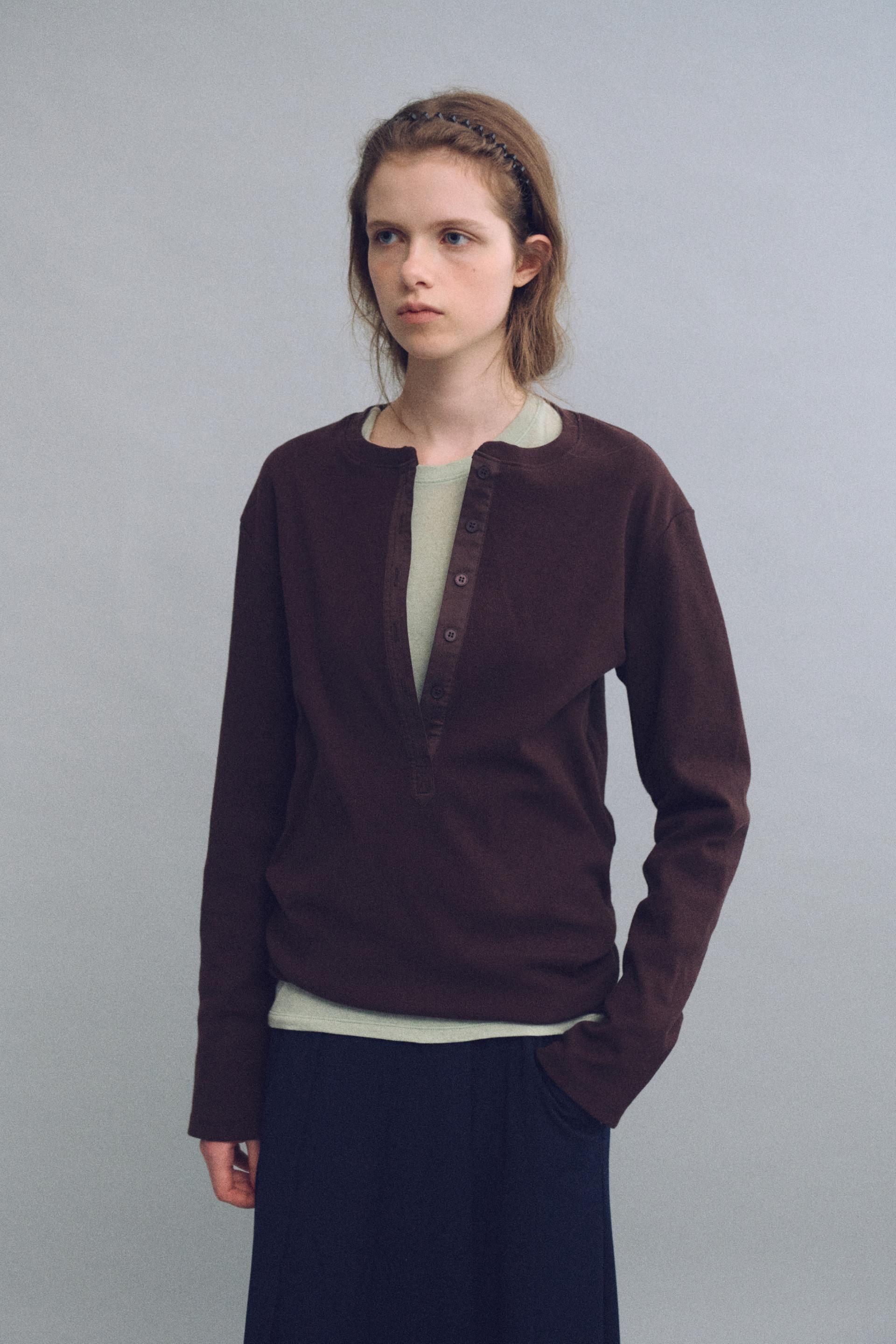 bare long sleeve wool tee (5 colors)