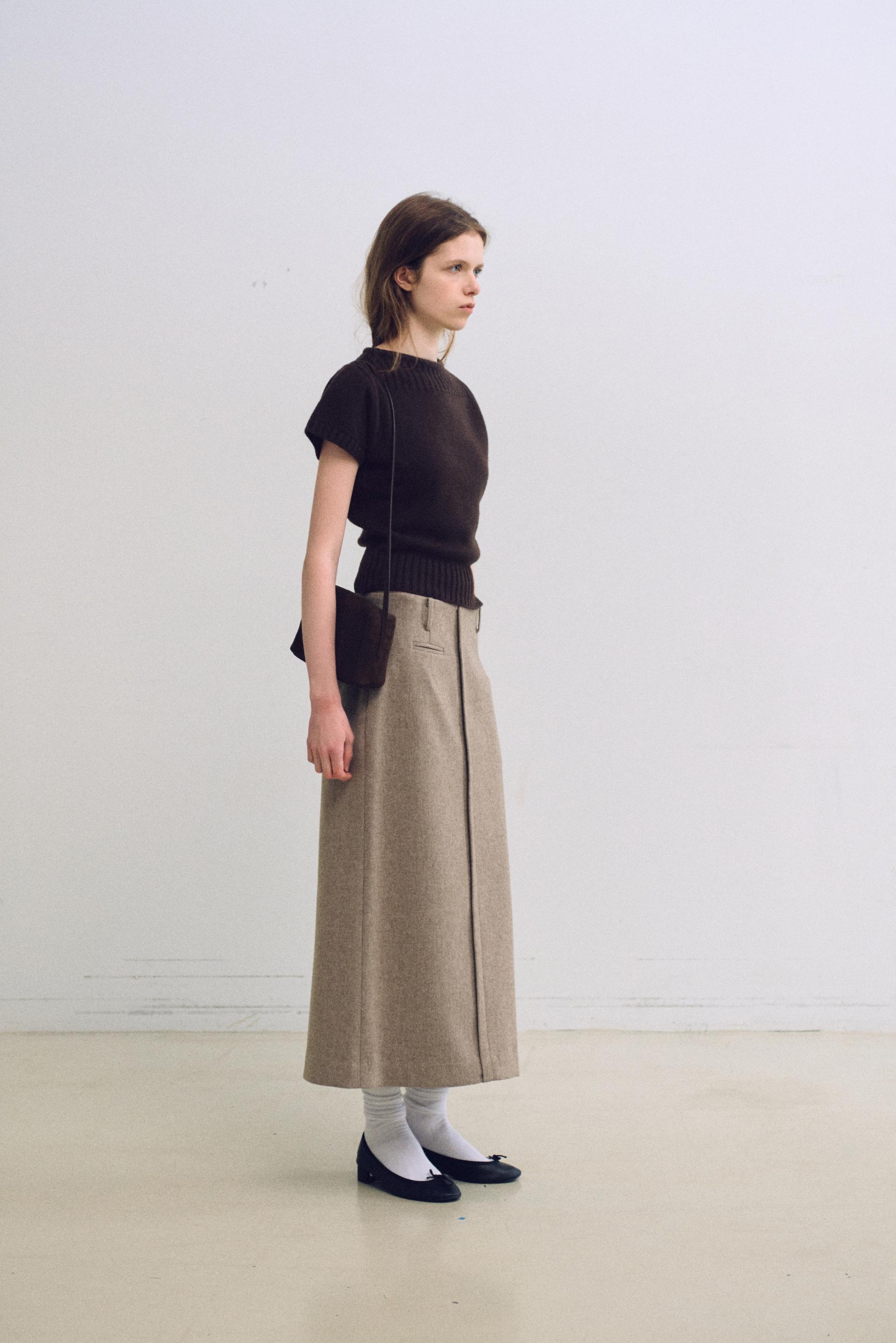 [4차 재입고 9/11 순차배송] boat-neck half knit (dark brown)