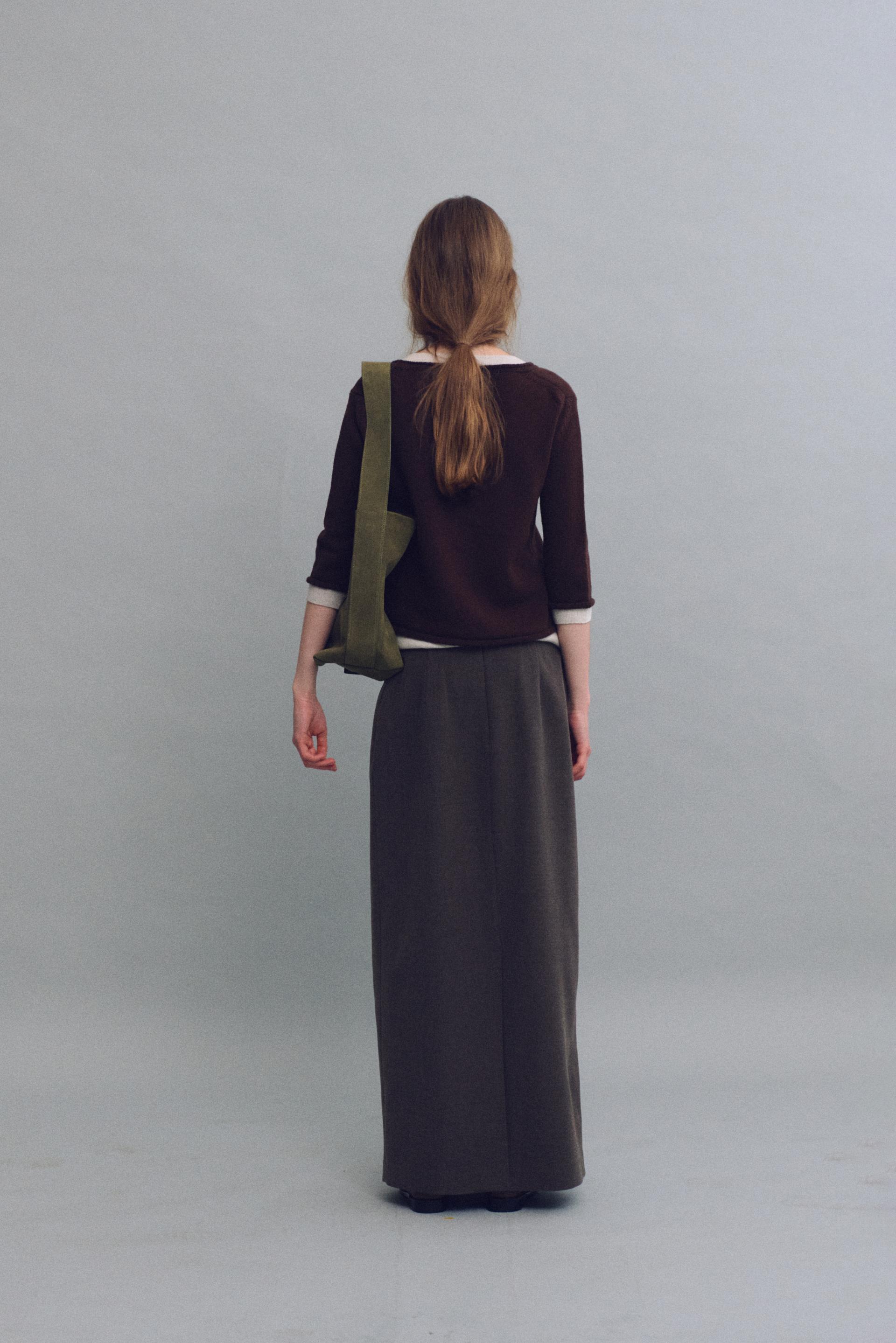 layered roll knit (brown)