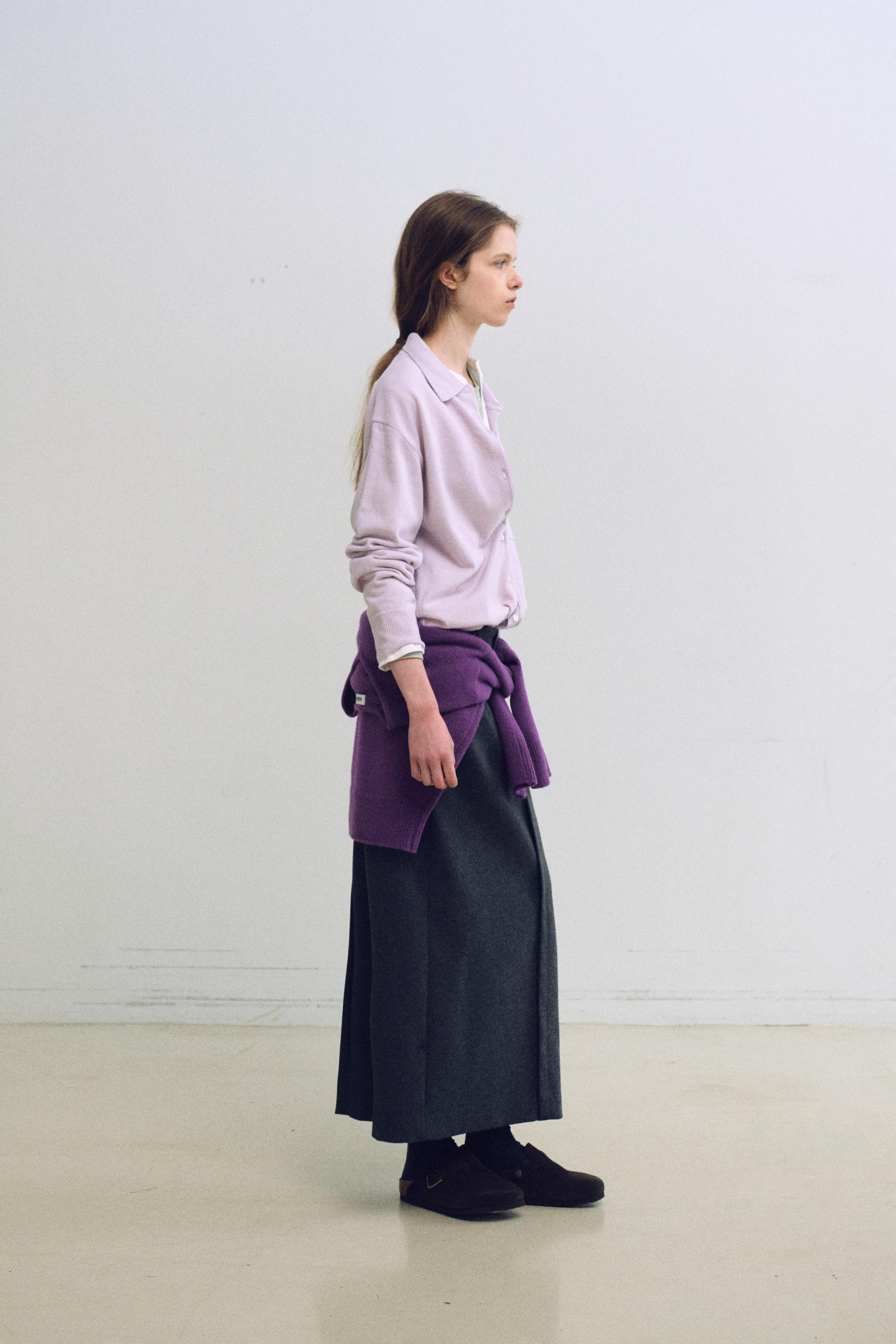 shirts pocket knit (soft pink)