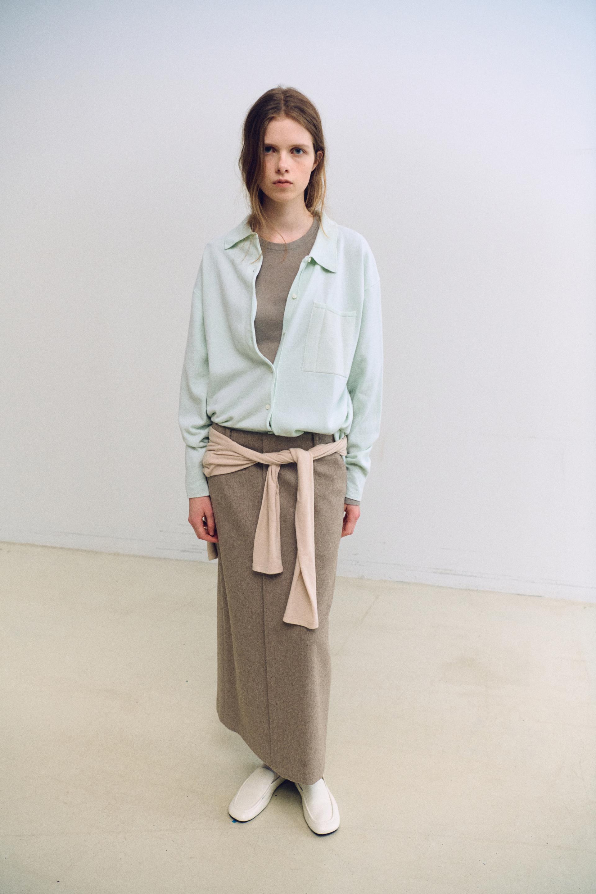 shirts pocket knit (mint)