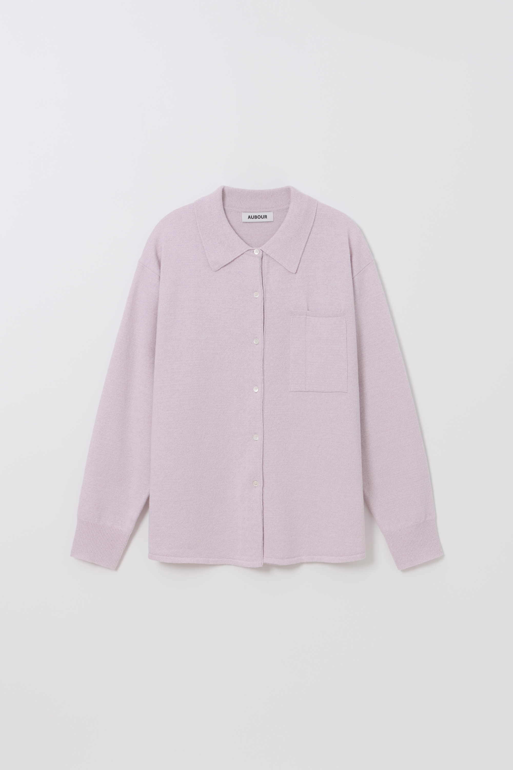 shirts pocket knit (soft pink)