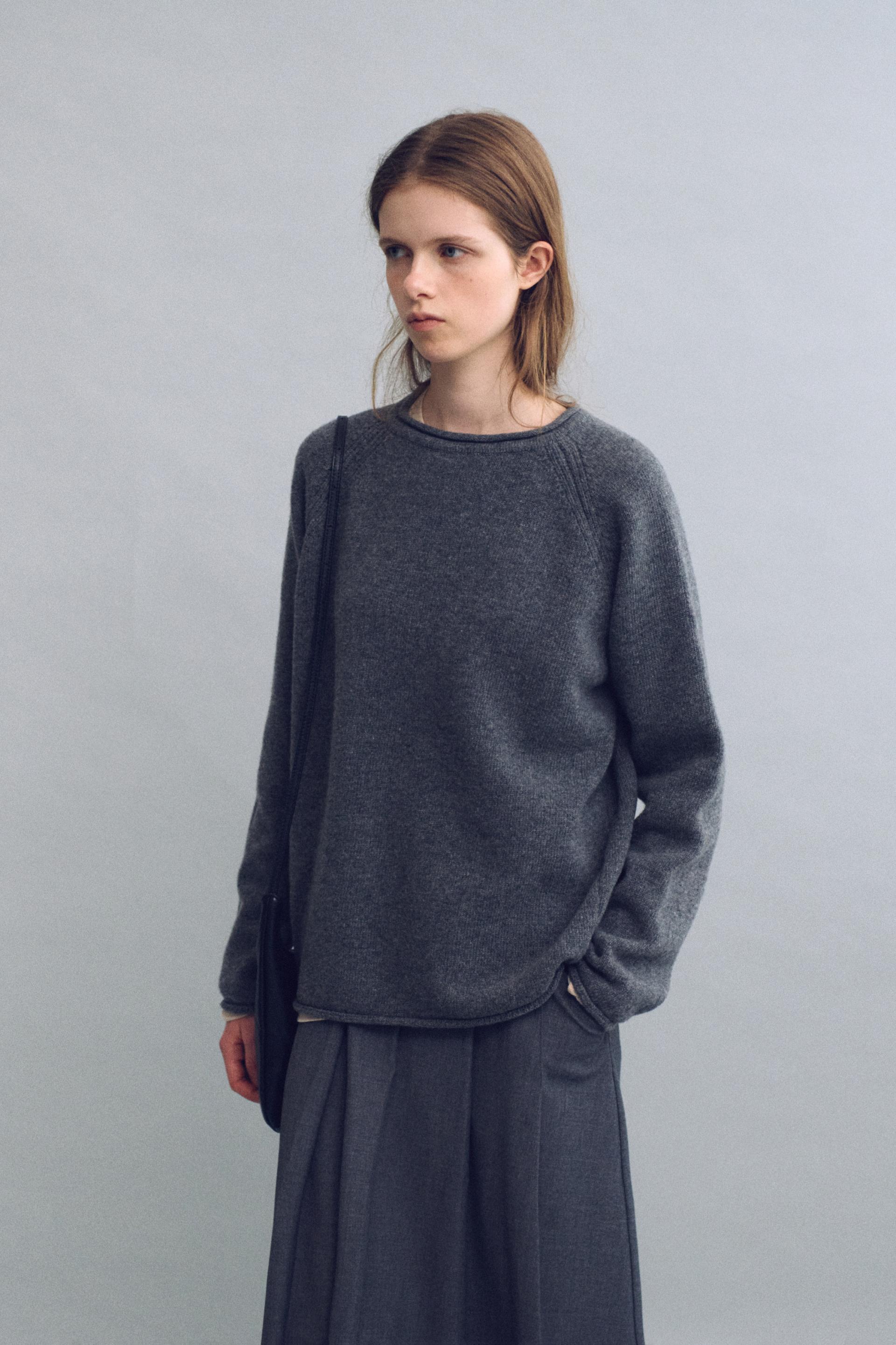 bias herring knit (grey)