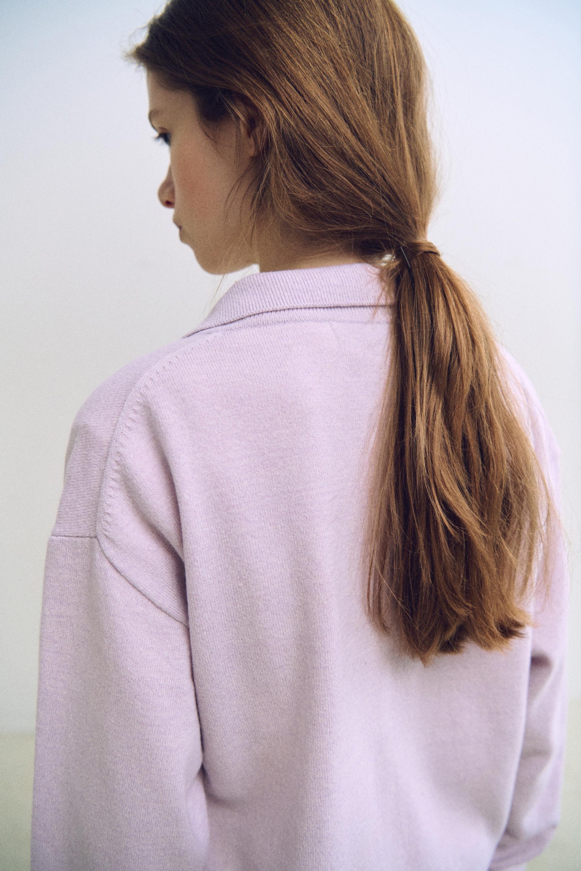 shirts pocket knit (soft pink)