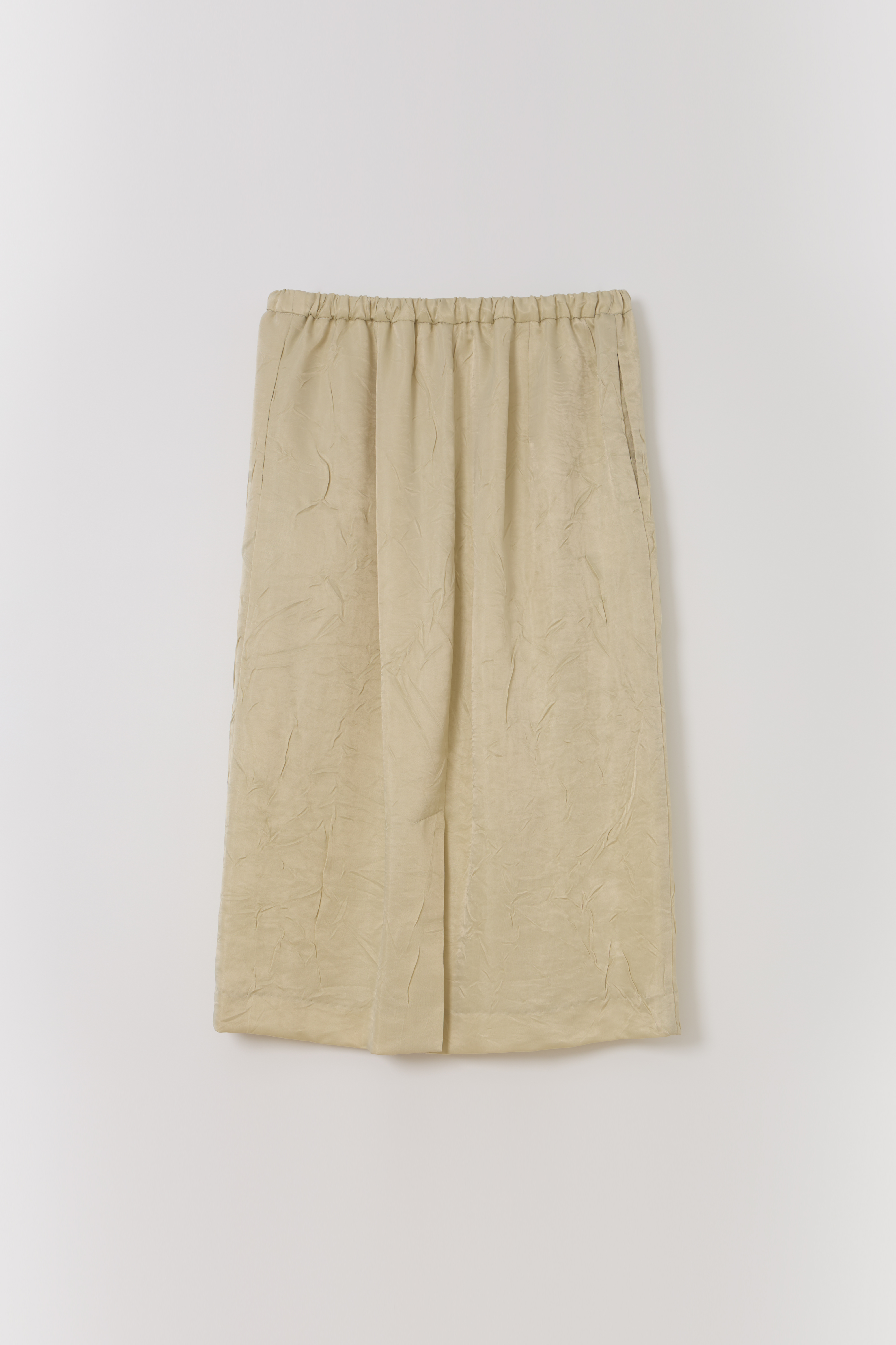 putty satin skirt (citron yellow)